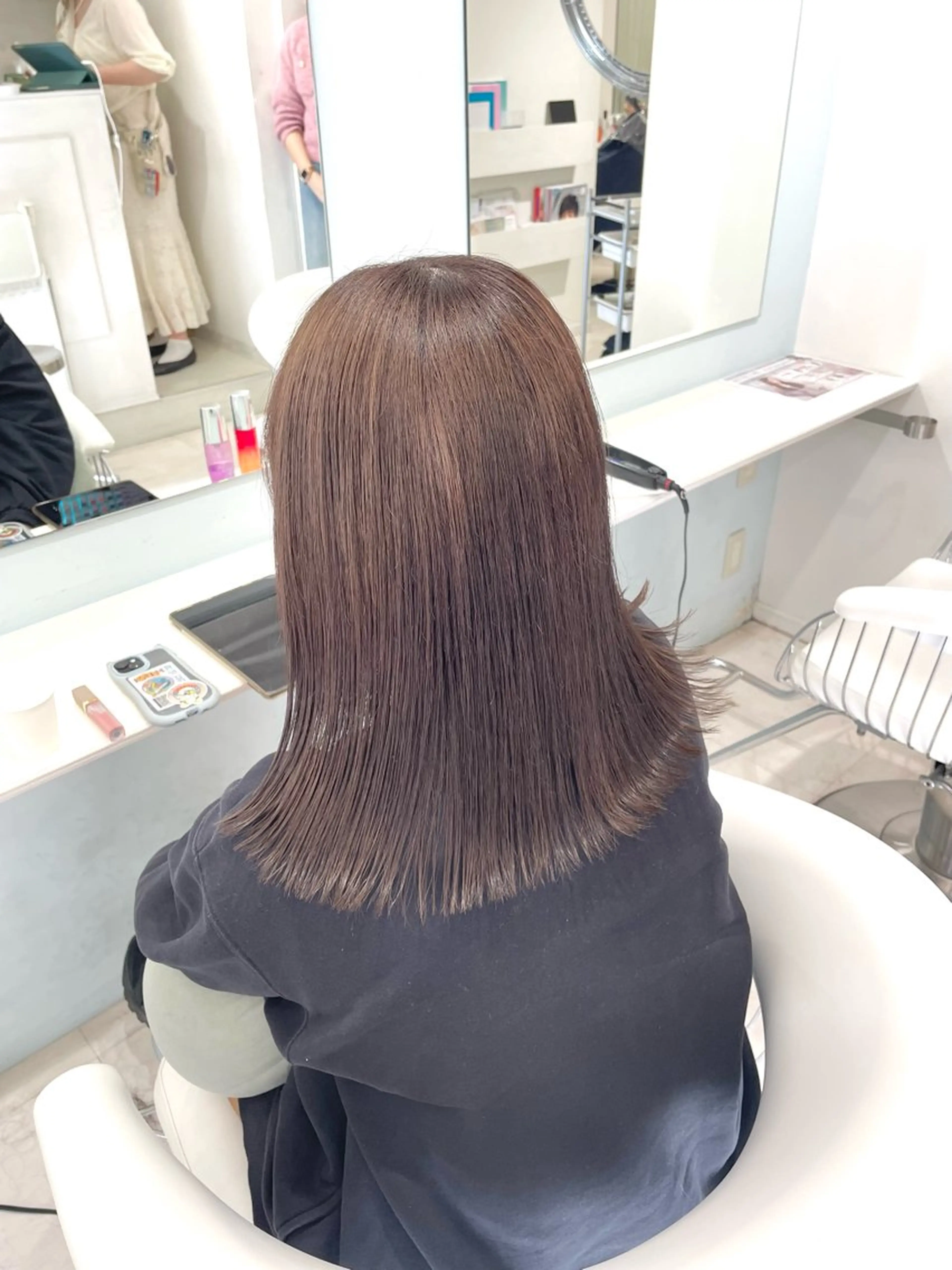 ミディアム カラー ヘアカラー ParveMix 🩶🫧入江 香名のヘアスタイル