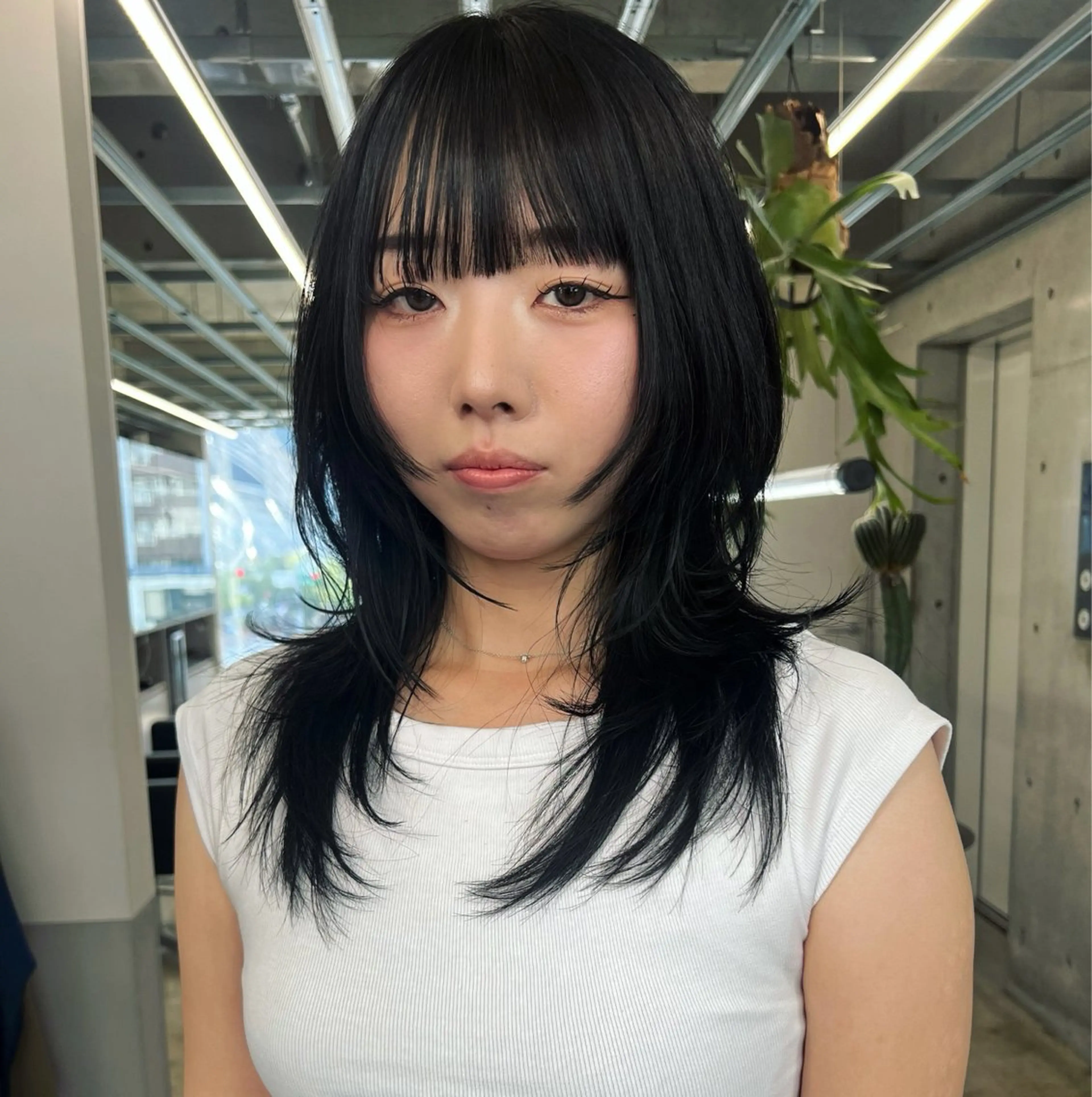ミディアム カット レイヤーカット カシマハヤトのヘアスタイル