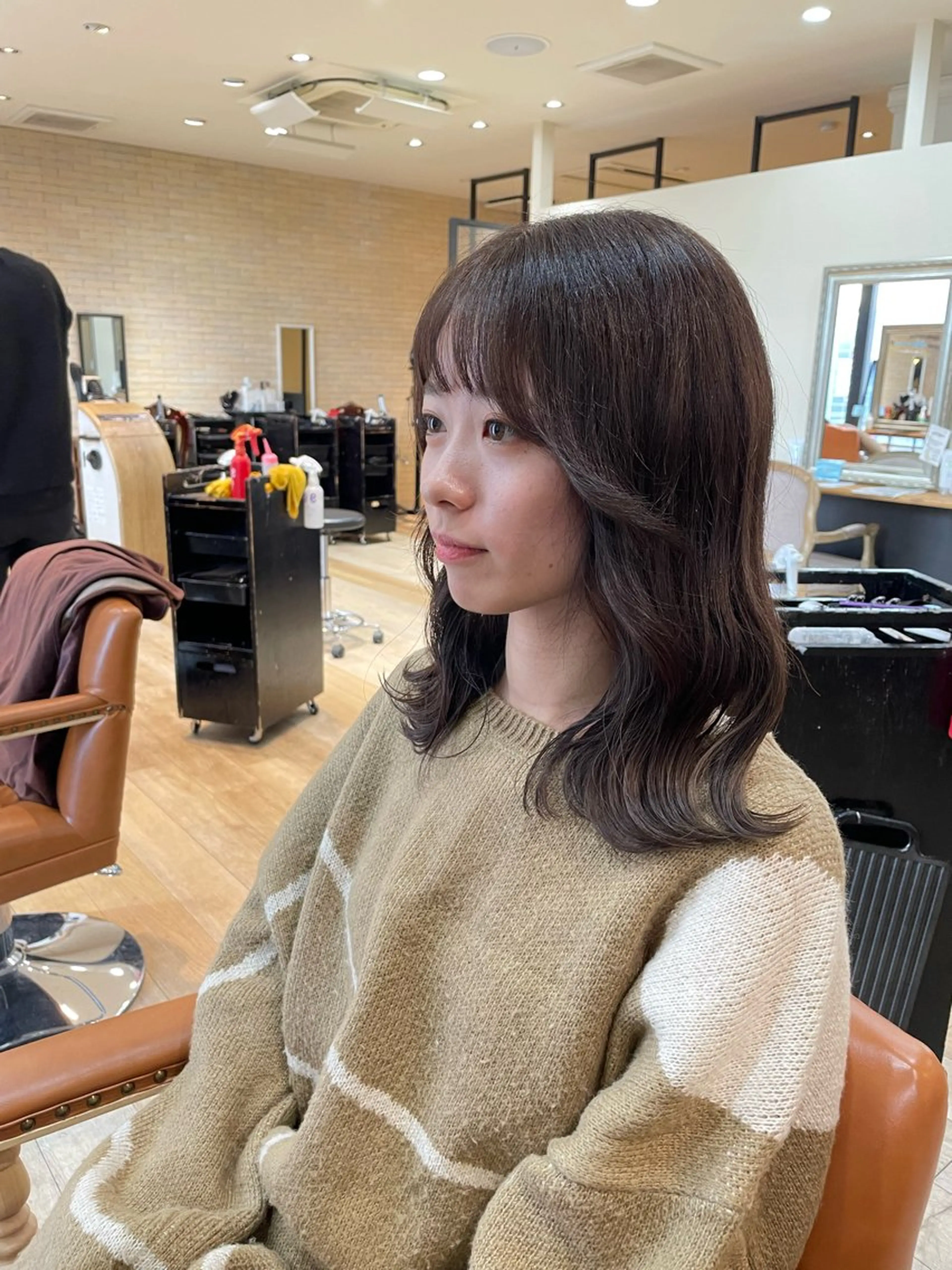 セミロング 亀川蓮 Agu hairのヘアスタイル