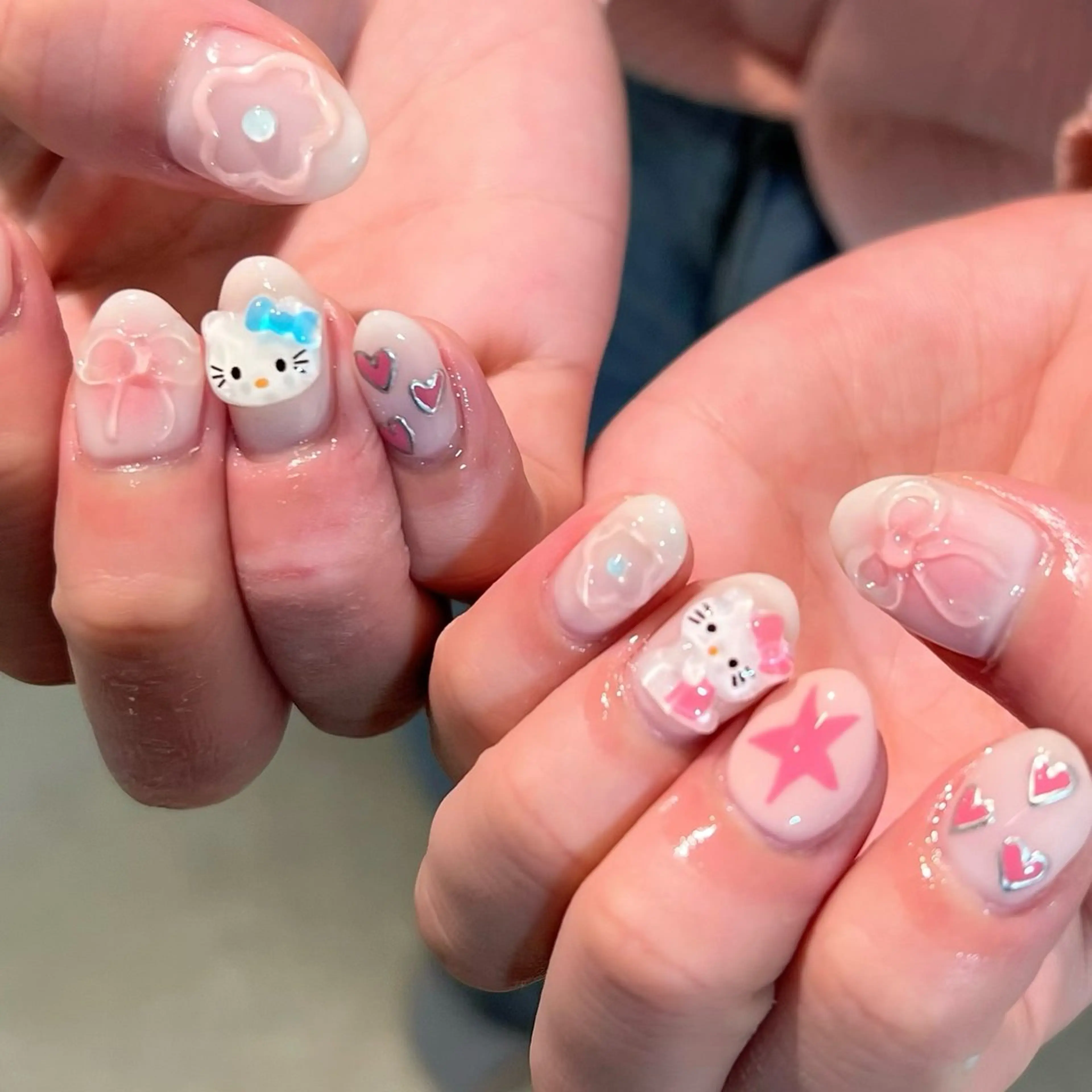 ネイル アートネイル ハンドネイル sio.nail&eyebrow salon shimokitazawa2号店所属・nailist mana𖤐´-のネイルデザイン