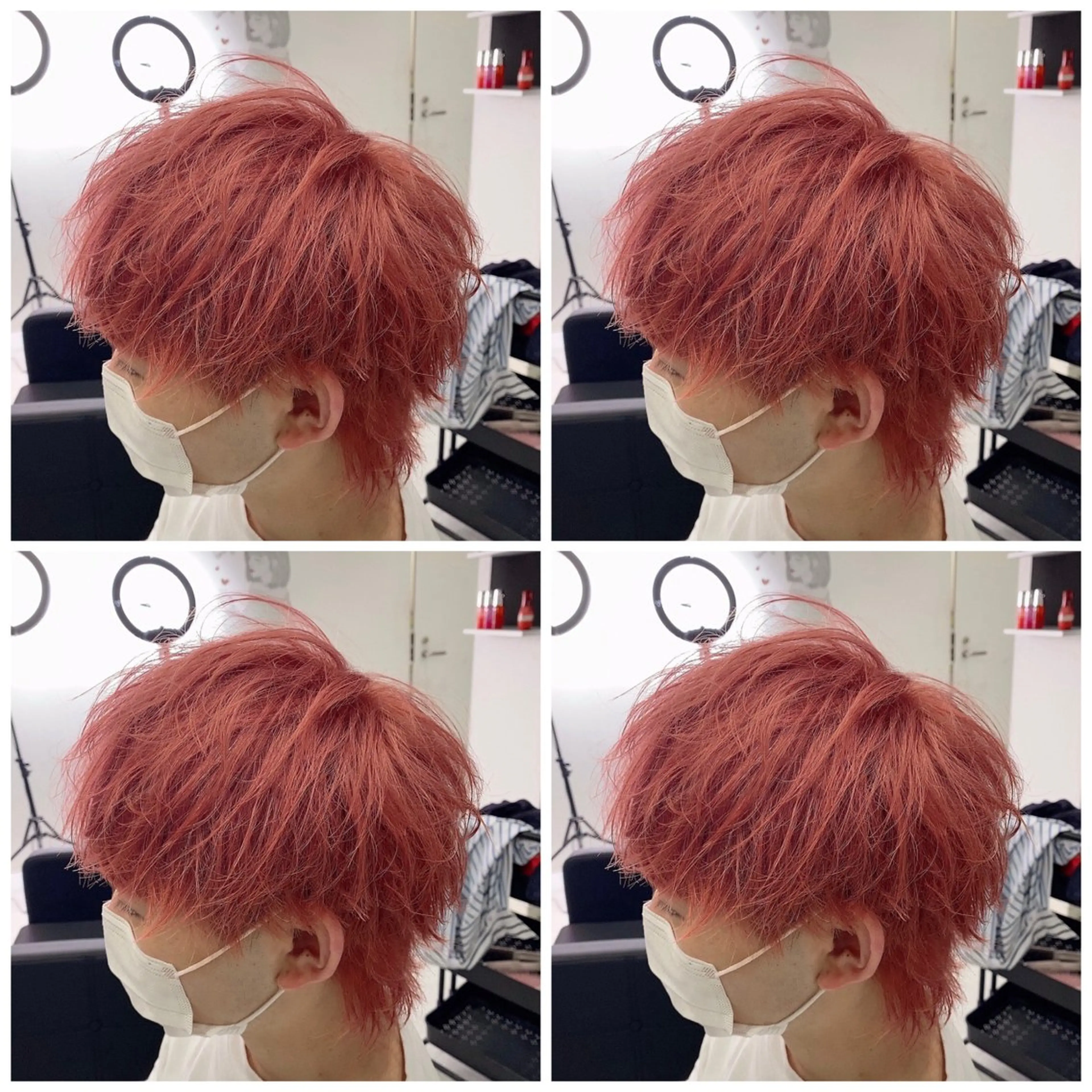 ミディアム ヘアアレンジ メンズ カット ヘアカラー トリートメント 🔹メンズパーマ× ブリーチ/NORIのヘアスタイル
