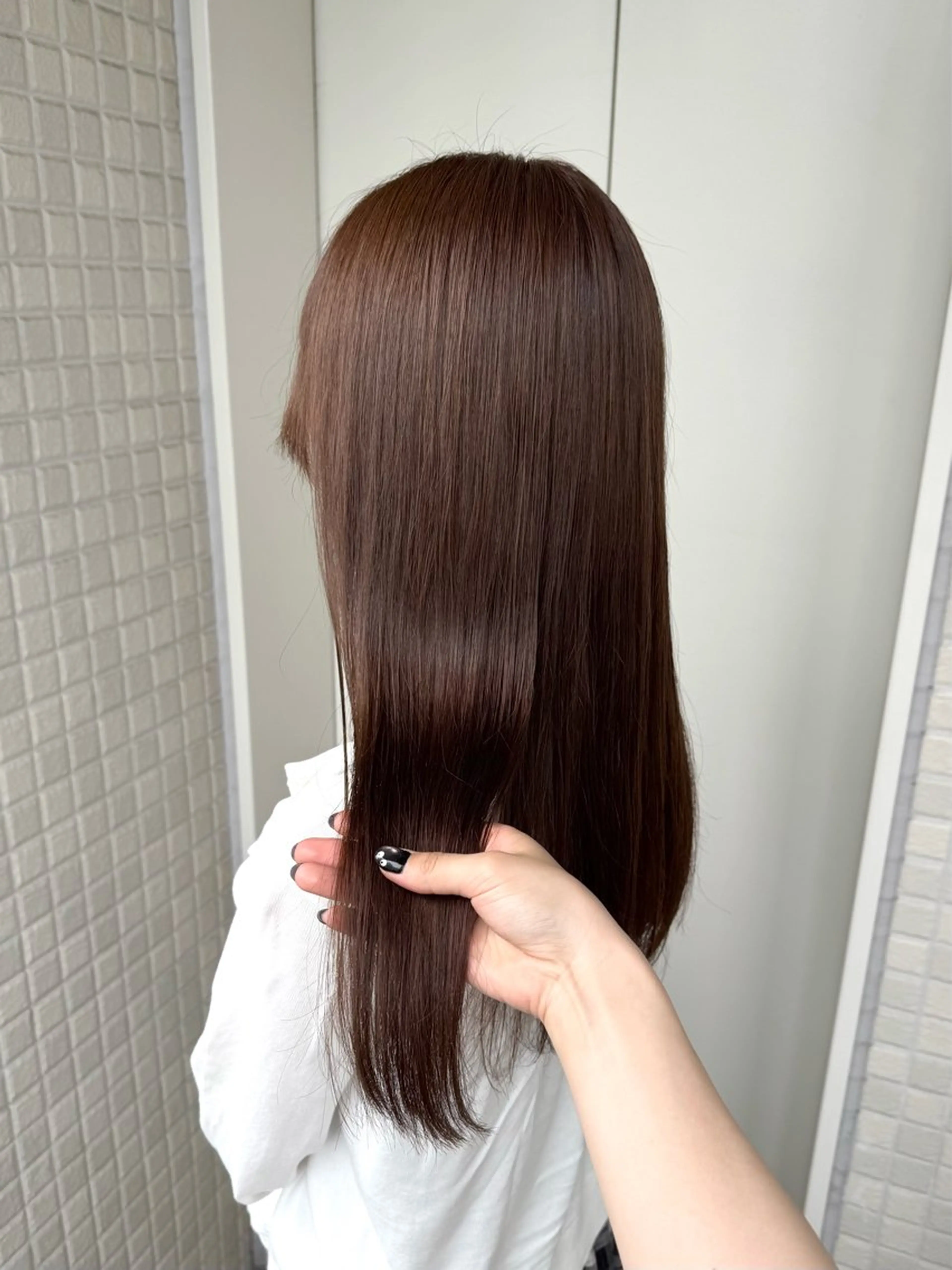 ロング カラー ブラウンカラー 髪質改善 トリートメント ヘアカラー トリートメント 艶カラーヘアアレンジ 縮毛矯正🍓ひふみのヘアスタイル