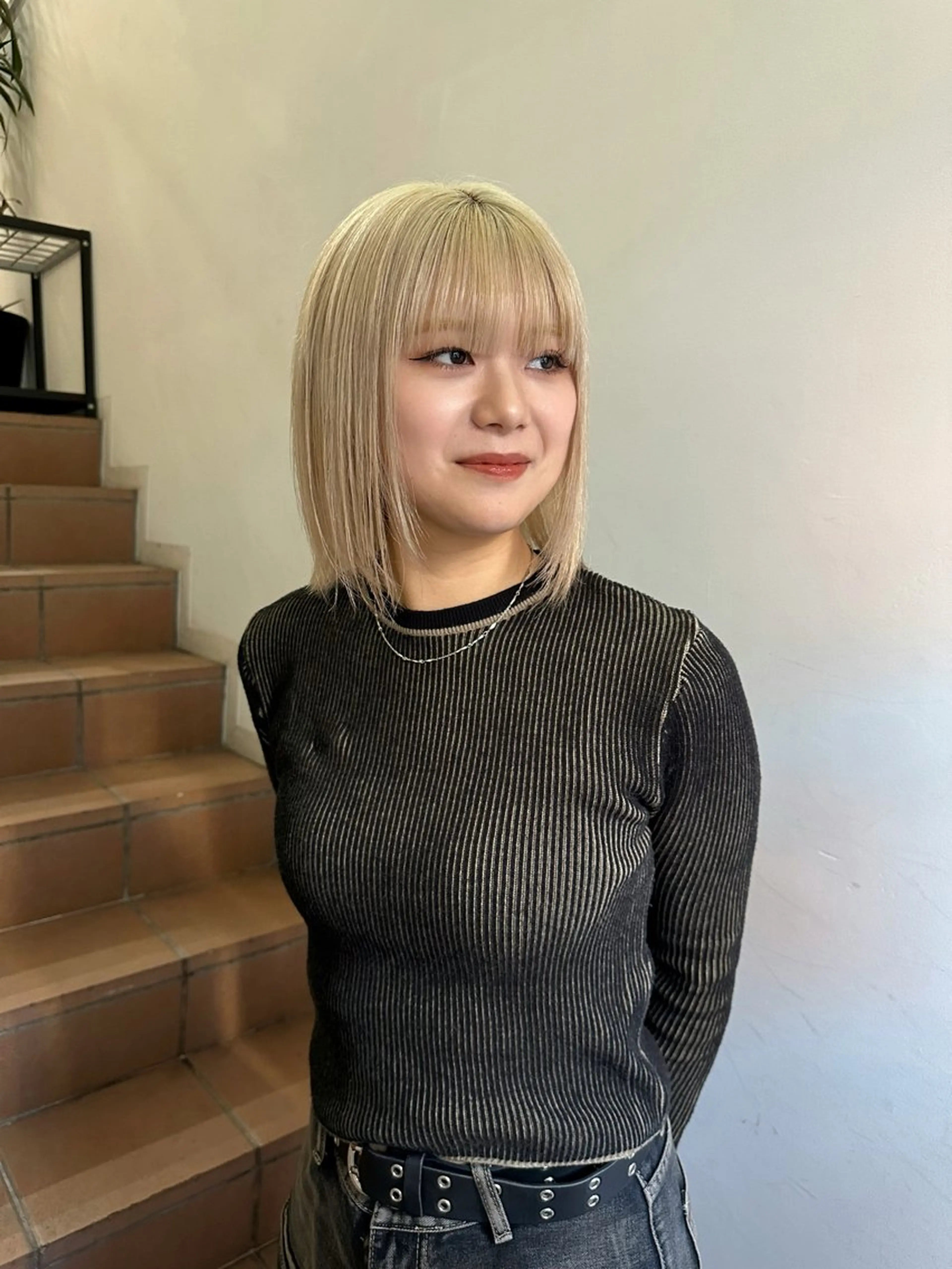 カラー ブリーチ ボブ ヘアカラー リタッチモデル様 募集❤️miu✨のヘアスタイル