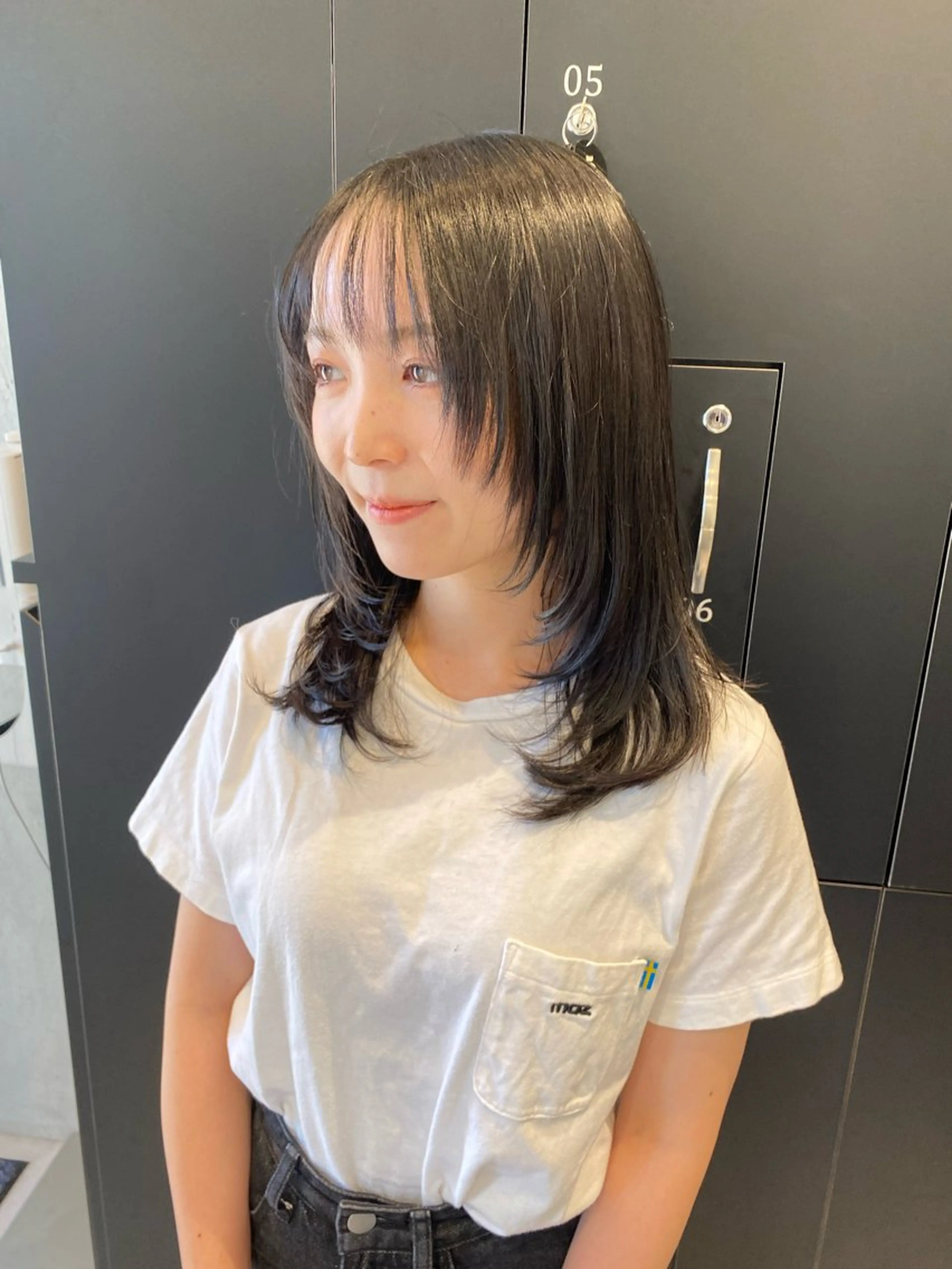 ミディアム カラー カット トリートメント 髪質改善水素TR× レイヤーカット/熊澤のヘアスタイル