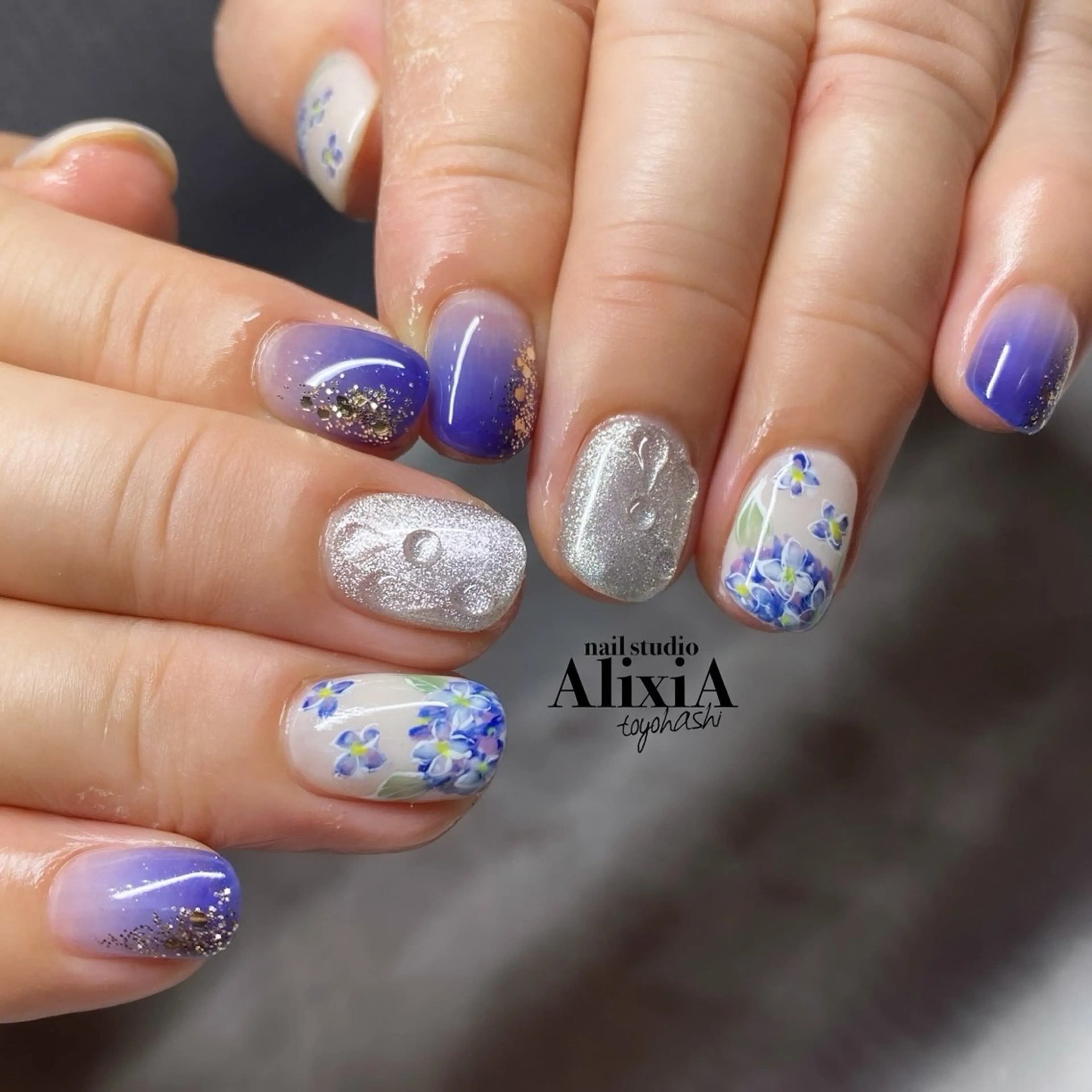 ネイル ハンドネイル AlixiA   nail studio所属・AlixiA ゆみのネイルデザイン