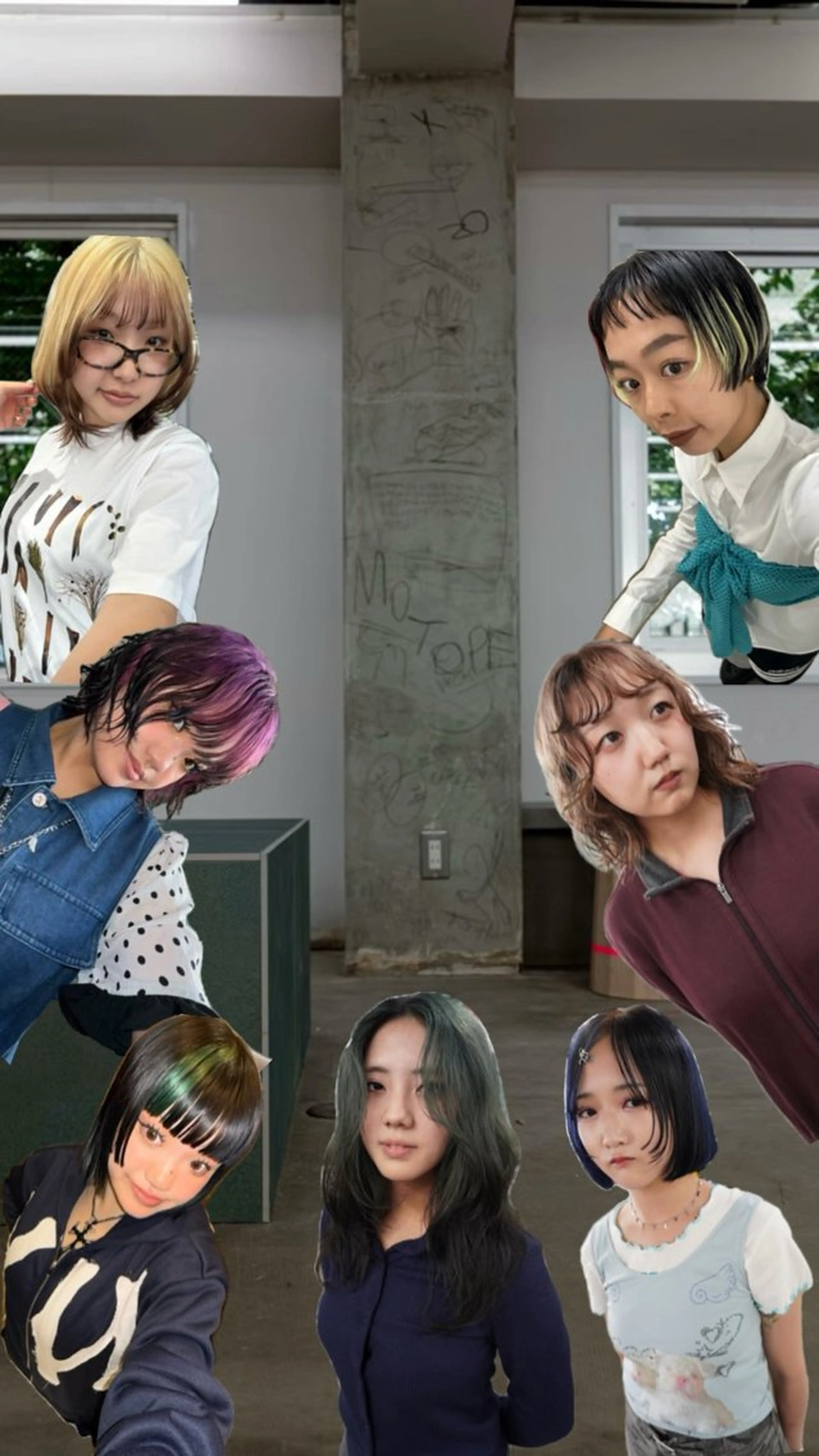 ミディアム カラー パーマ ヘアアレンジ カット ヘアカラー トリートメント 髪と音処　マトぺ所属・ダブルカラー/ボブ ブリーチカラー/ユリのヘアスタイル