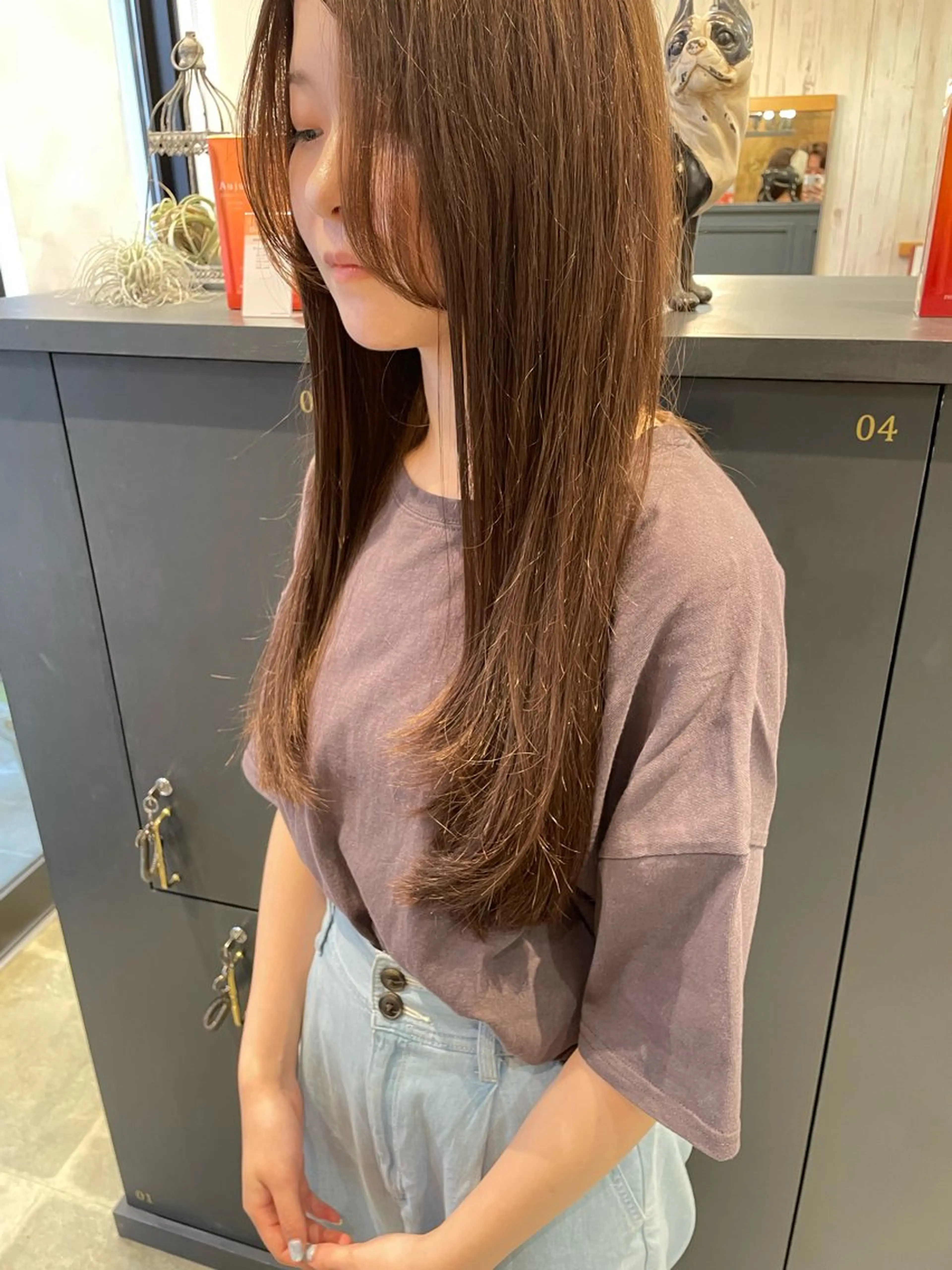 ロング カット 細沼 葵のヘアスタイル