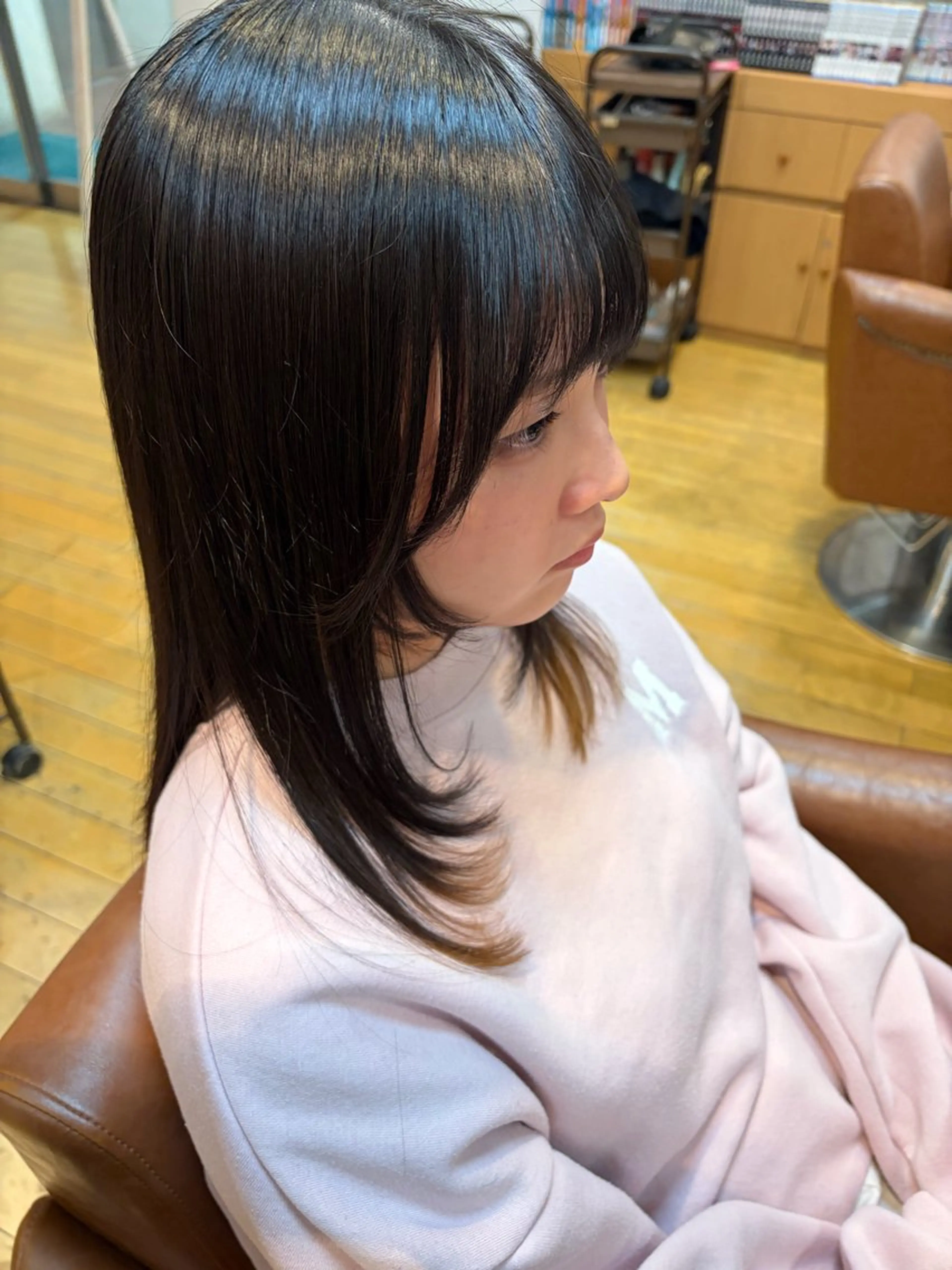 セミロング 顔周りカット レイヤーカット 田口 響希のヘアスタイル