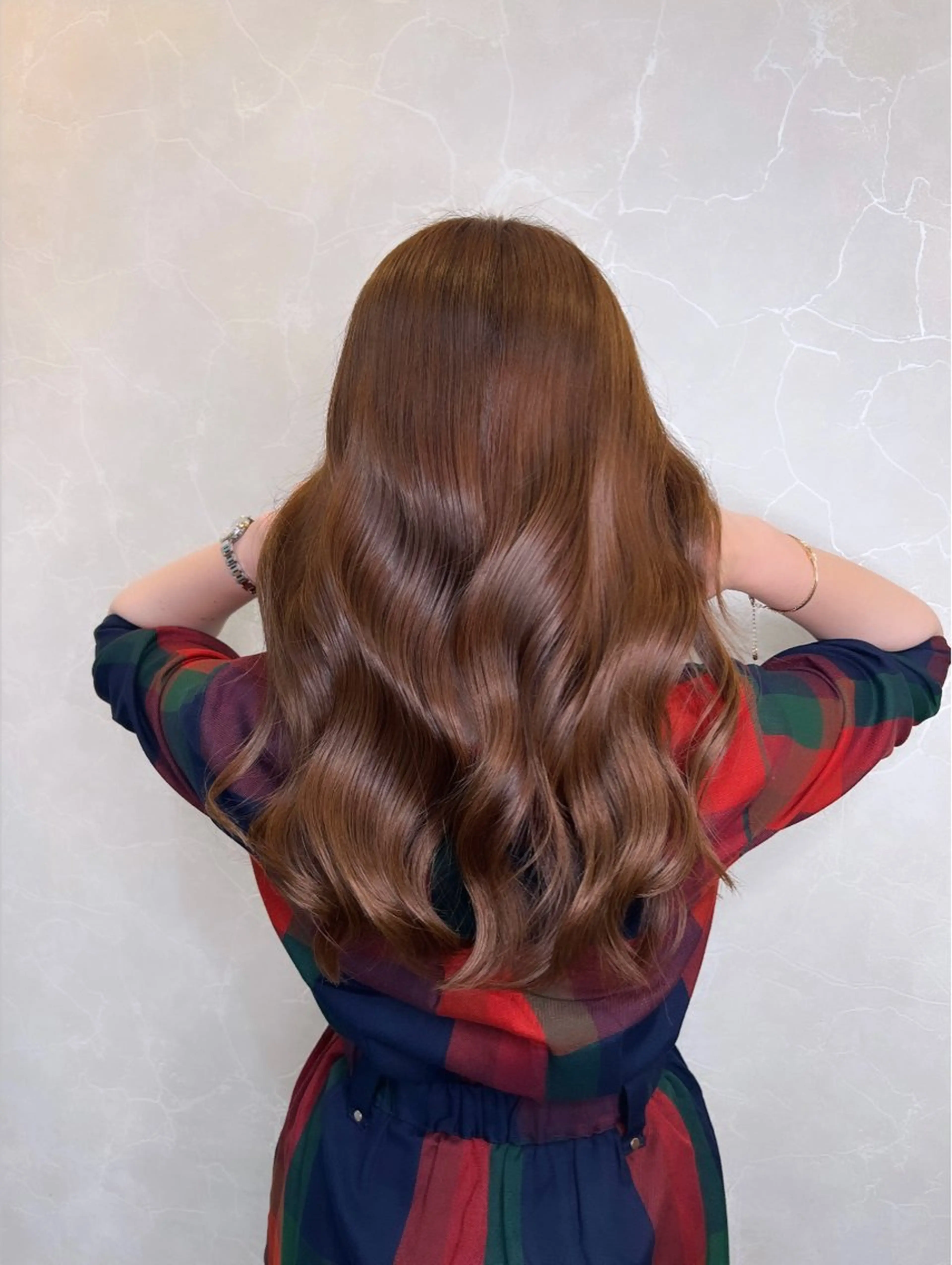 ロング カラー ヘアアレンジ ブラウンカラー ロング ✨艶髪✨ 吉田誠のヘアスタイル
