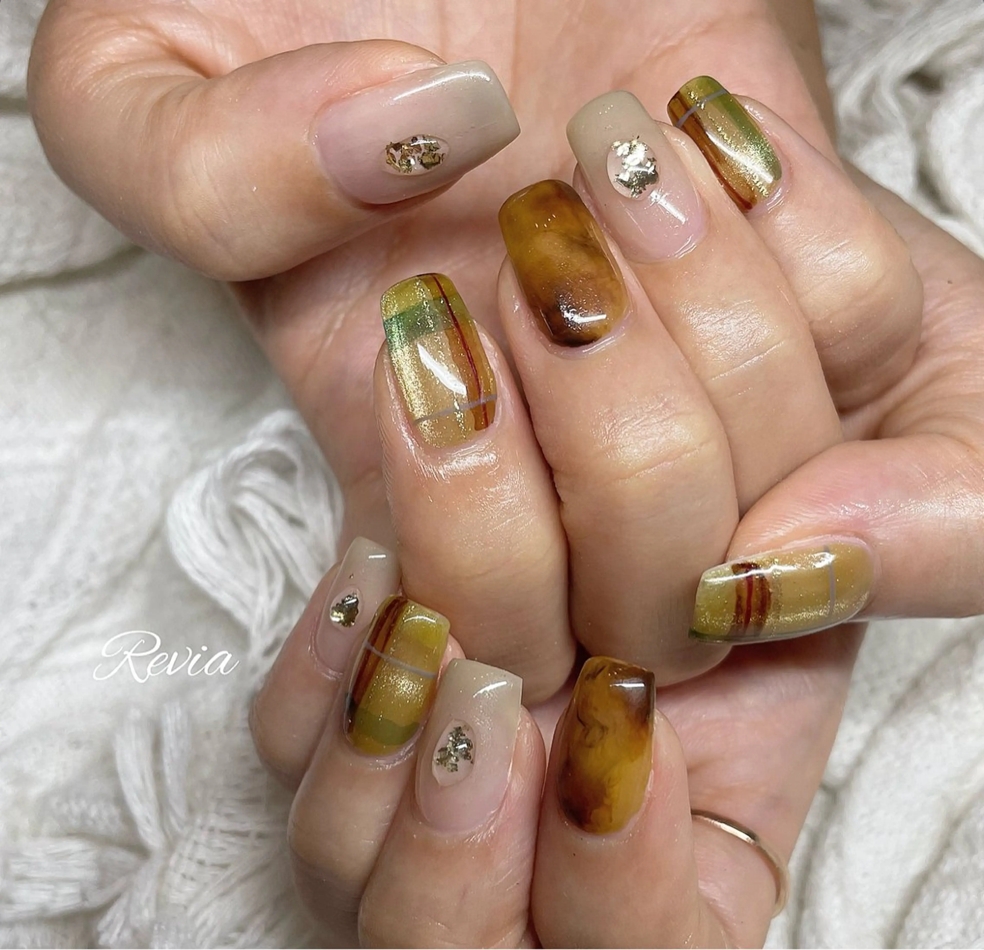 ネイル ハンドネイル revia所属・ERI Nailistのネイルデザイン