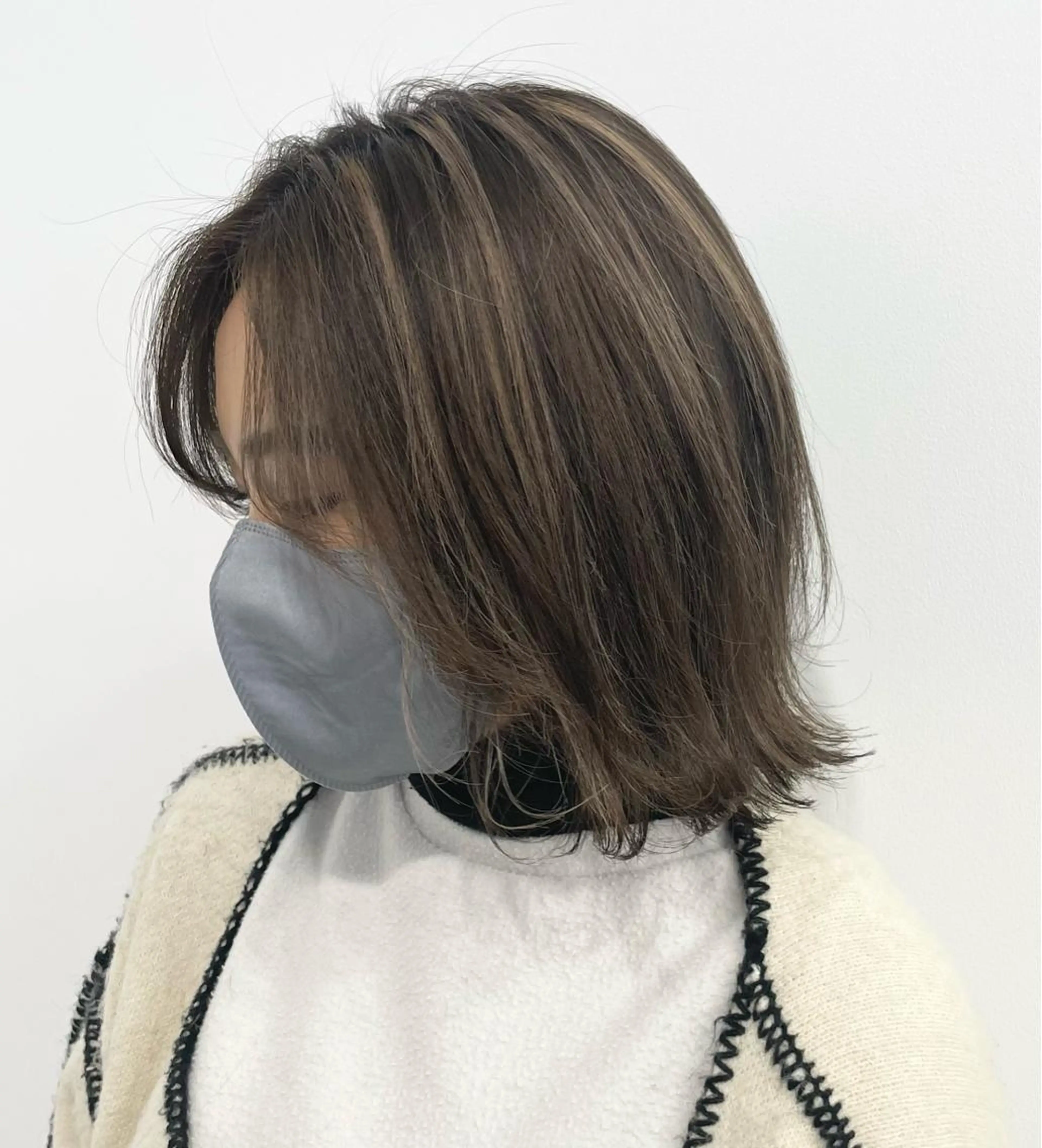 ミディアム カラー カット ヘアカラー トリートメント 🎨絶対に褒められる "店長"鈴木貴彦🎨のヘアスタイル