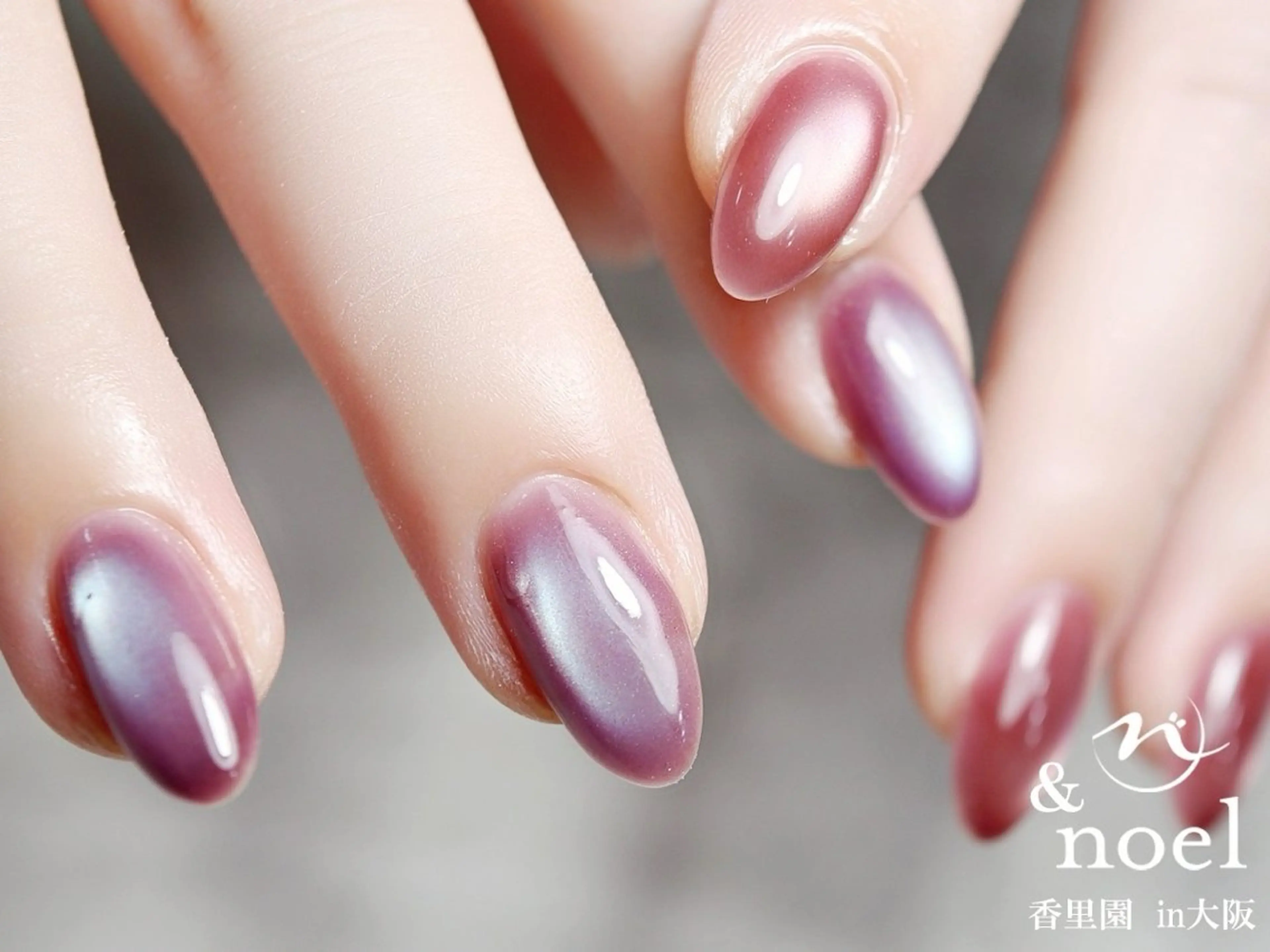 ネイル 長さ出し ロングネイル マグネットネイル スカルプネイル ハンドネイル Nailsalon Noël所属・Nailsalon ＆Noelのネイルデザイン