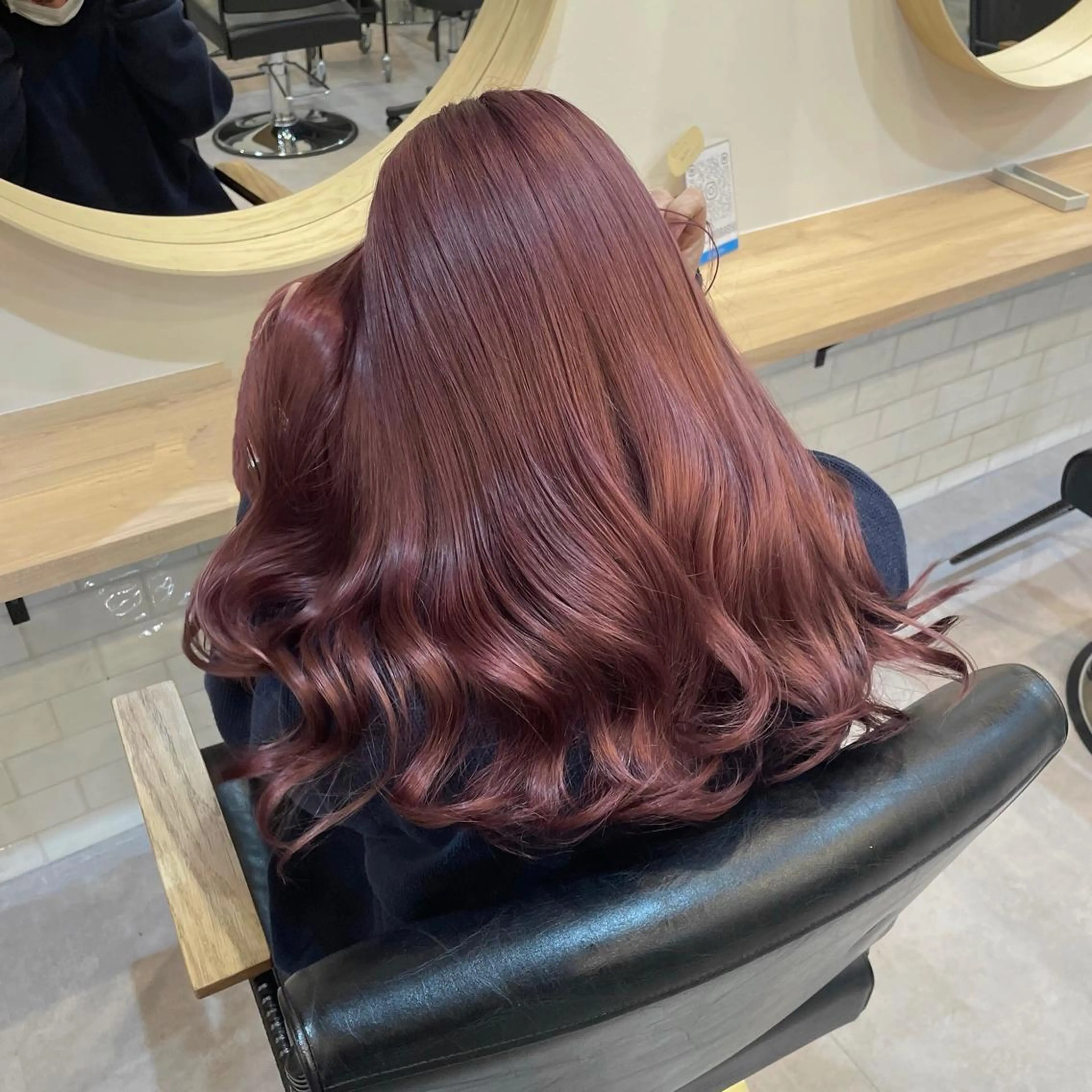 セミロング カラー yohaku misakiのヘアスタイル