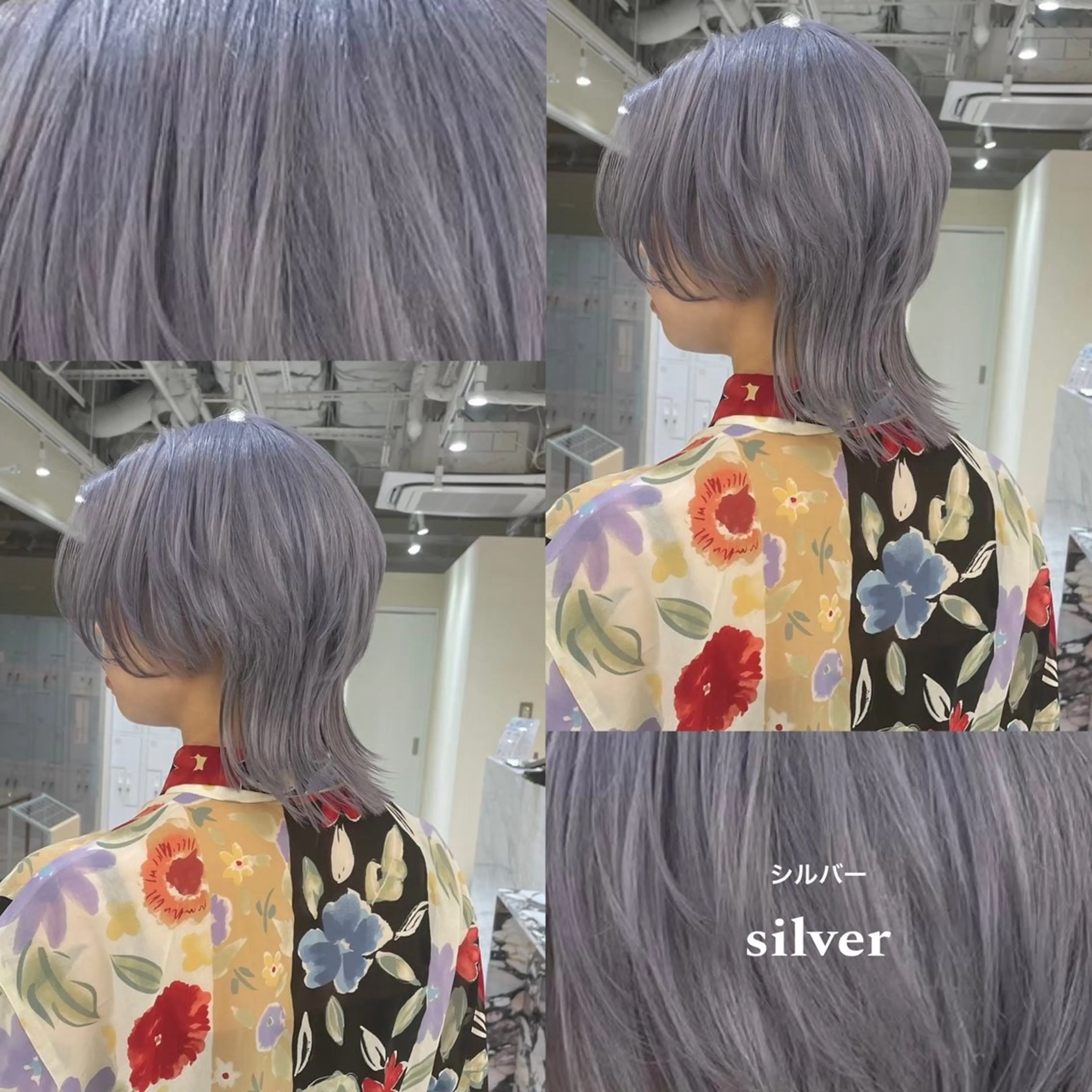 ショート カラー ブリーチ ハイトーンカラー シルバー ヘアカラー 髪質改善🫧 カラー特化/Hinaのヘアスタイル