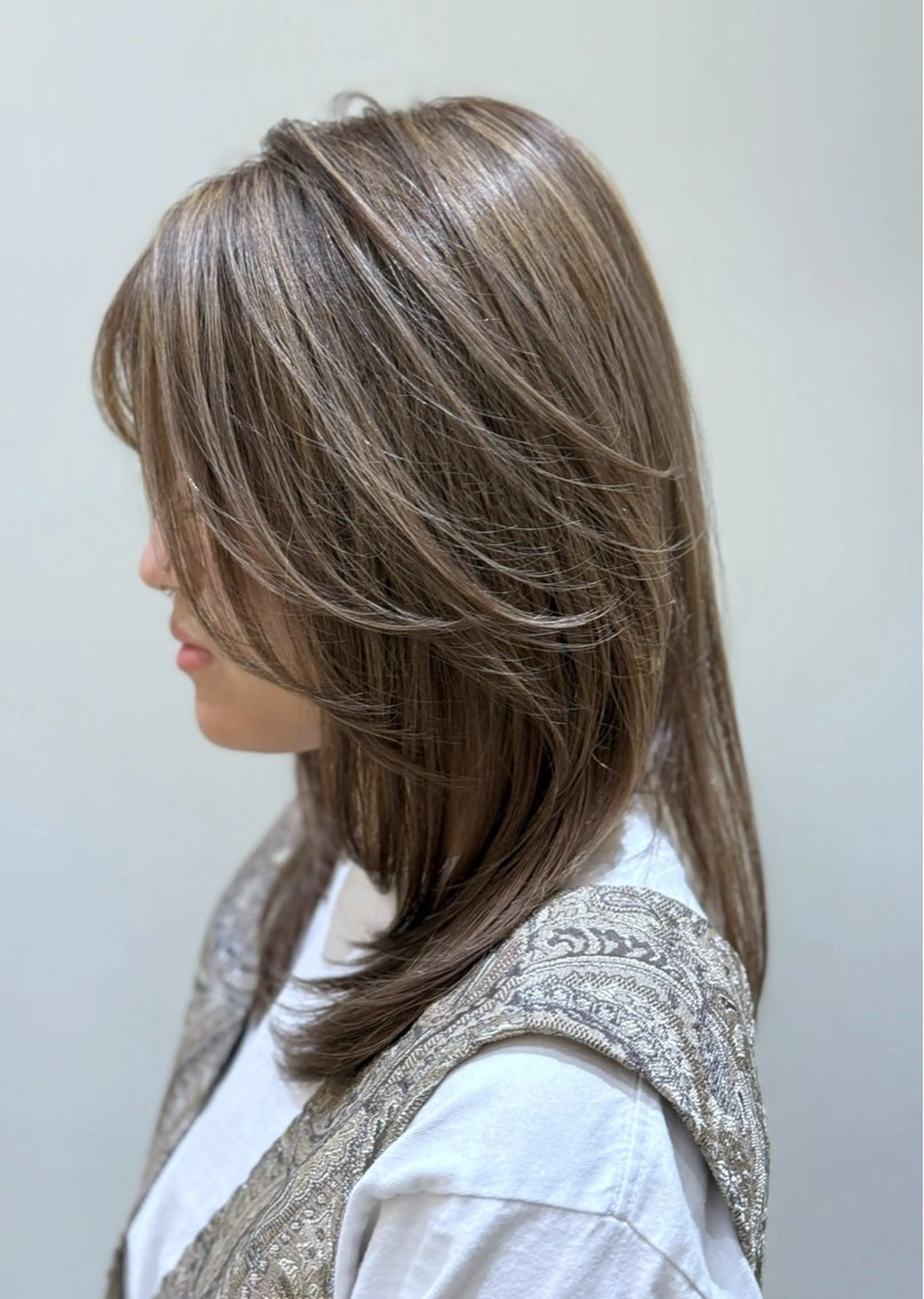 カラー ヘアカラー トリートメント NYNYイオン四條畷 村上 心のヘアスタイル