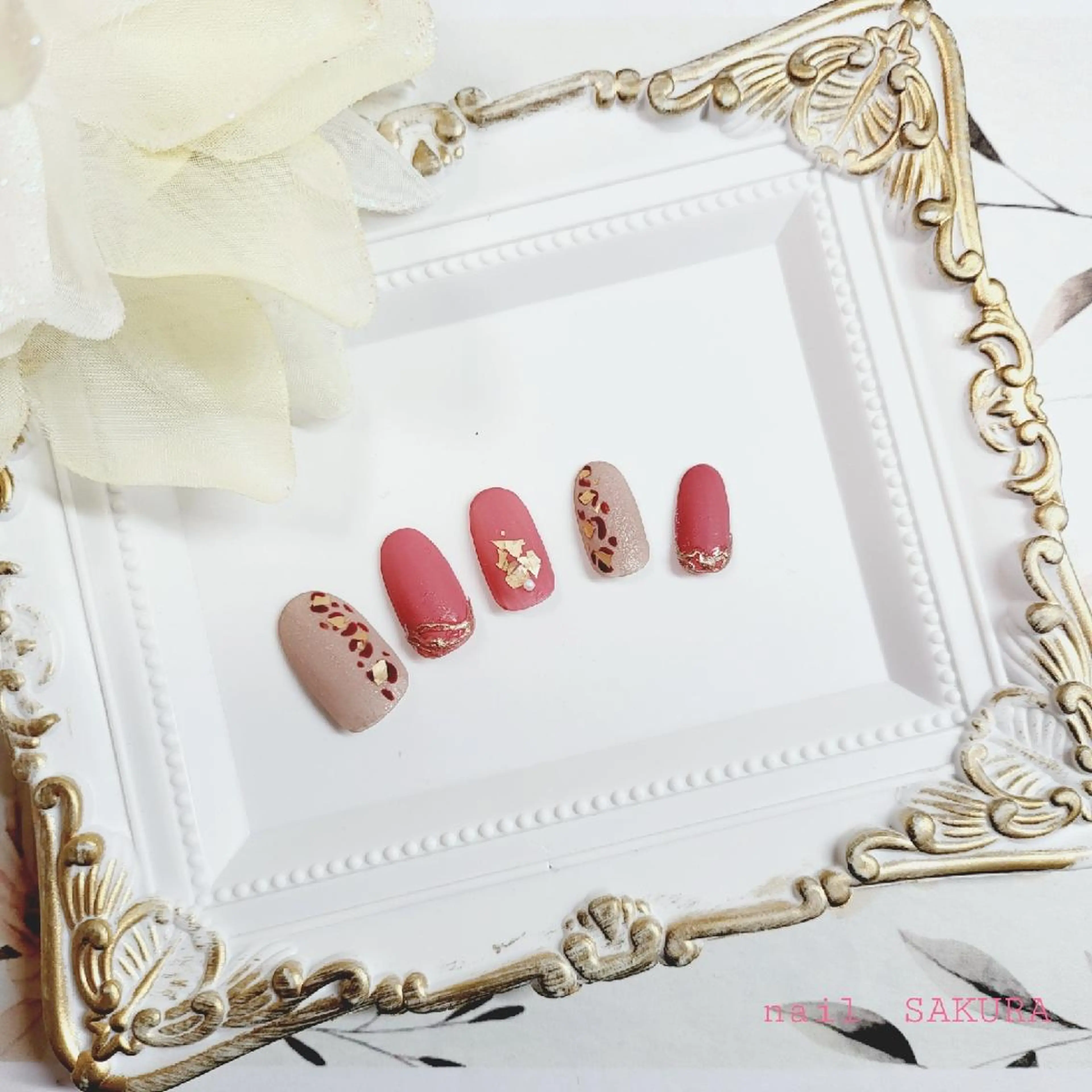 ネイル マットネイル ネイルチップ nailSAKURA 🌸爪の美容室のネイルデザイン