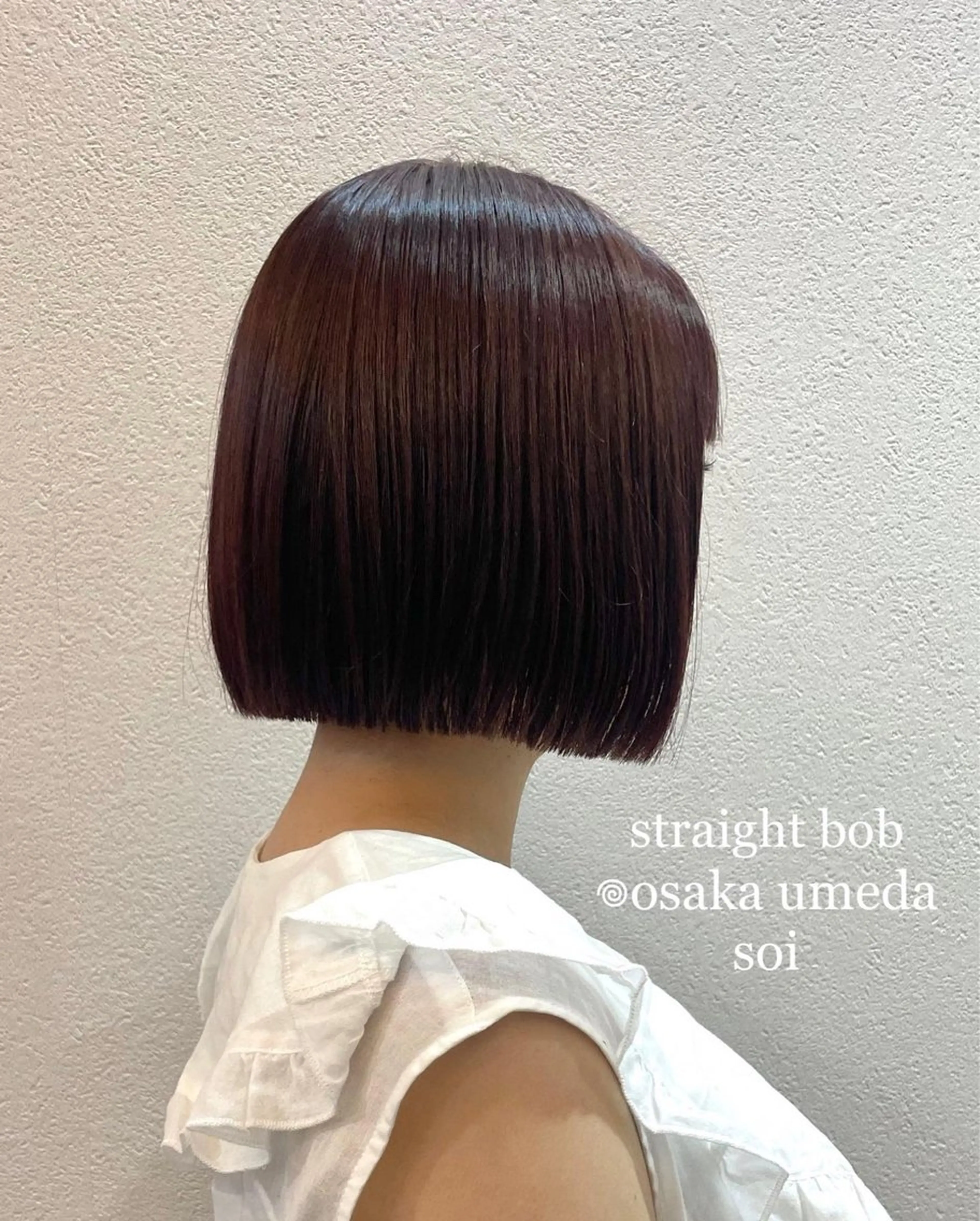 ショート カット ヘアカラー トリートメント ボブ/髪質改善/ soiナカジママドリのヘアスタイル
