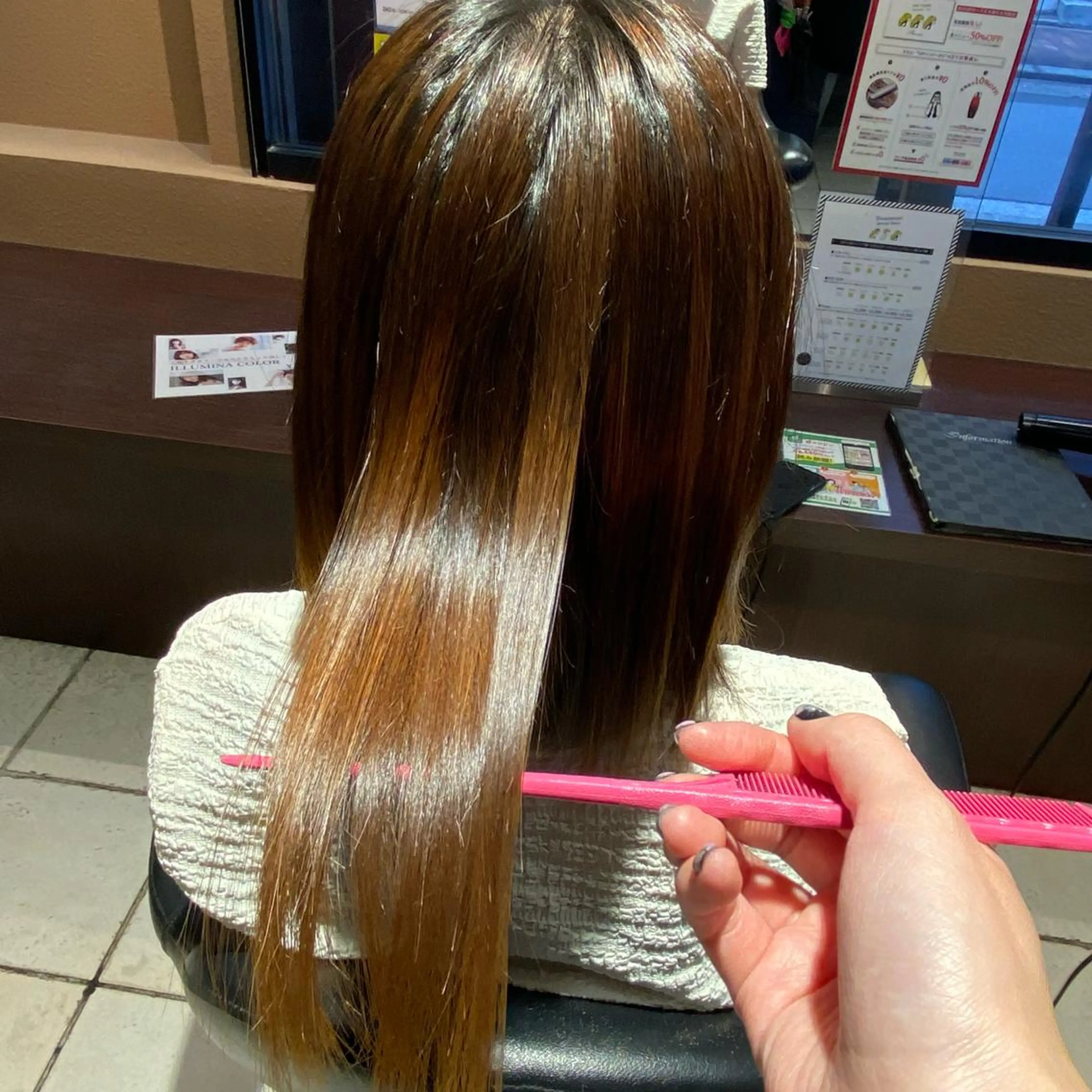 セミロング パーマ トリートメント Slap Dash 【スラップ ダッシュ】所属・髪質改善カラー 🧸かりん🎀‪のヘアスタイル