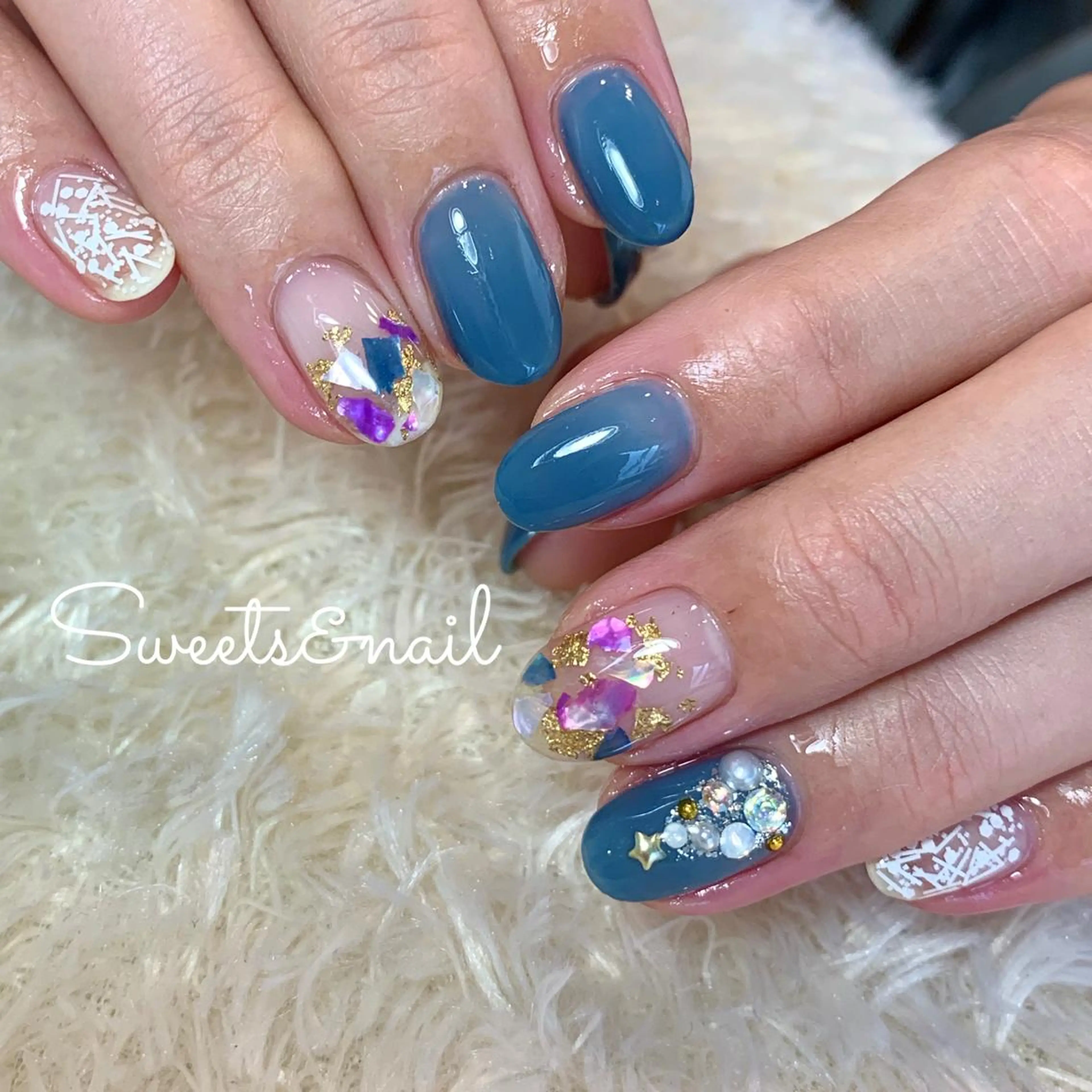 ネイル 持ち込み 冬ネイル クリスマス Sweets &nailのネイルデザイン