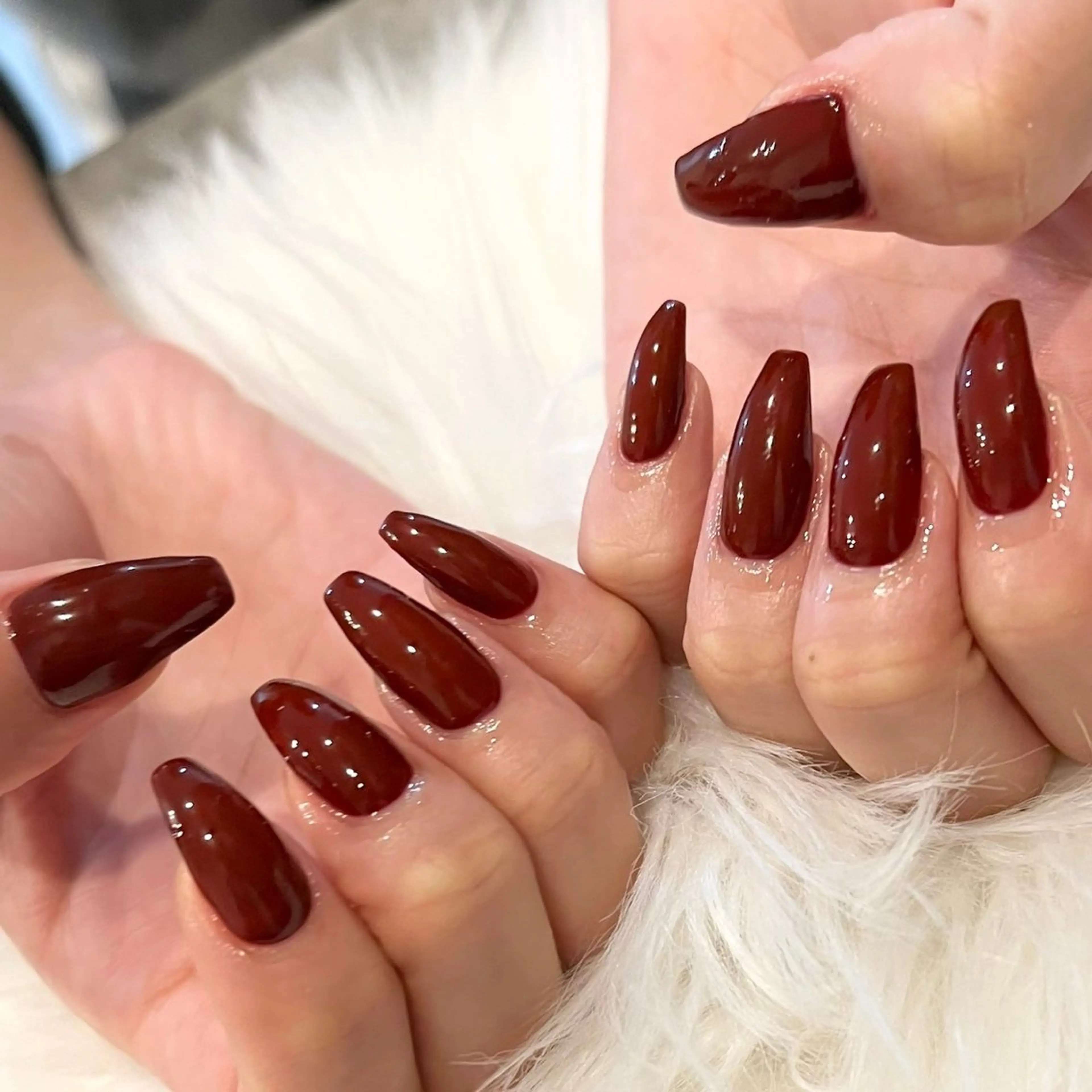 ワンカラーハンドネイル💅ショートネイルのみ(オフ500円)の写真