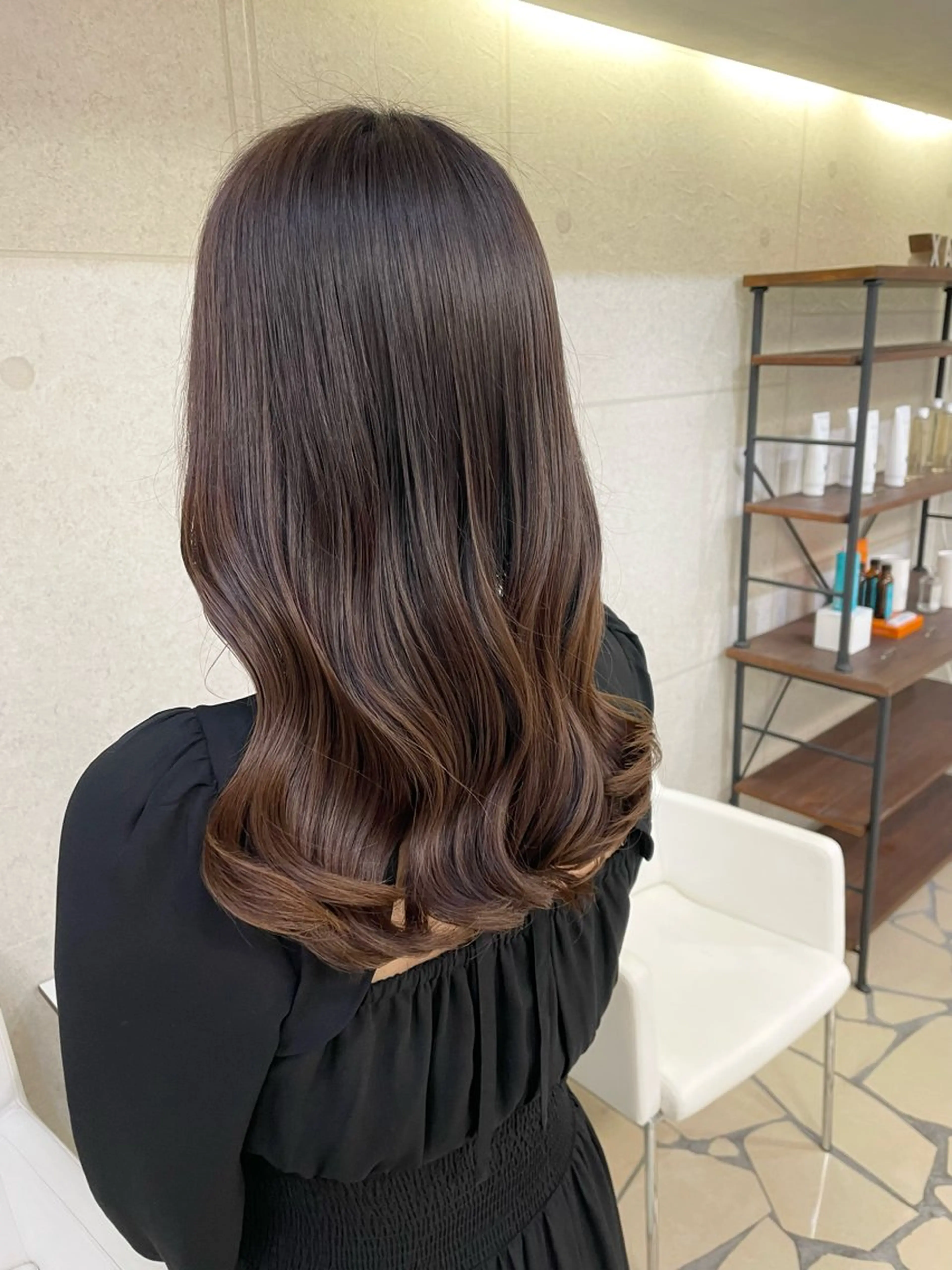 セミロング カラー ヘアアレンジ ヘアカラー トリートメント XANADU上野店 🐼ﾖｺﾊｼのヘアスタイル