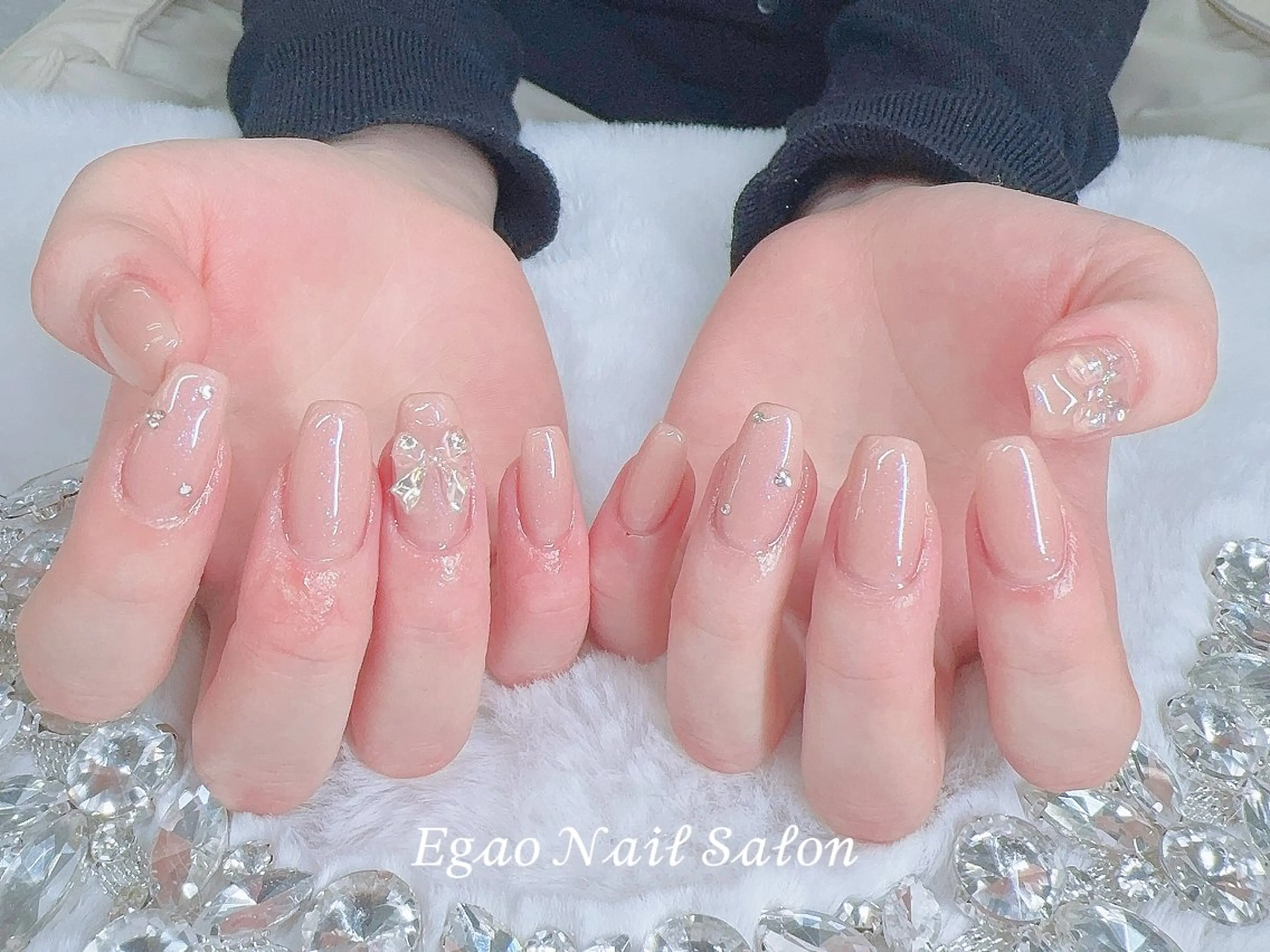 ネイル アートネイル チークネイル フットネイル フレンチネイル ジェルネイル Egao Nail Salonのネイルデザイン