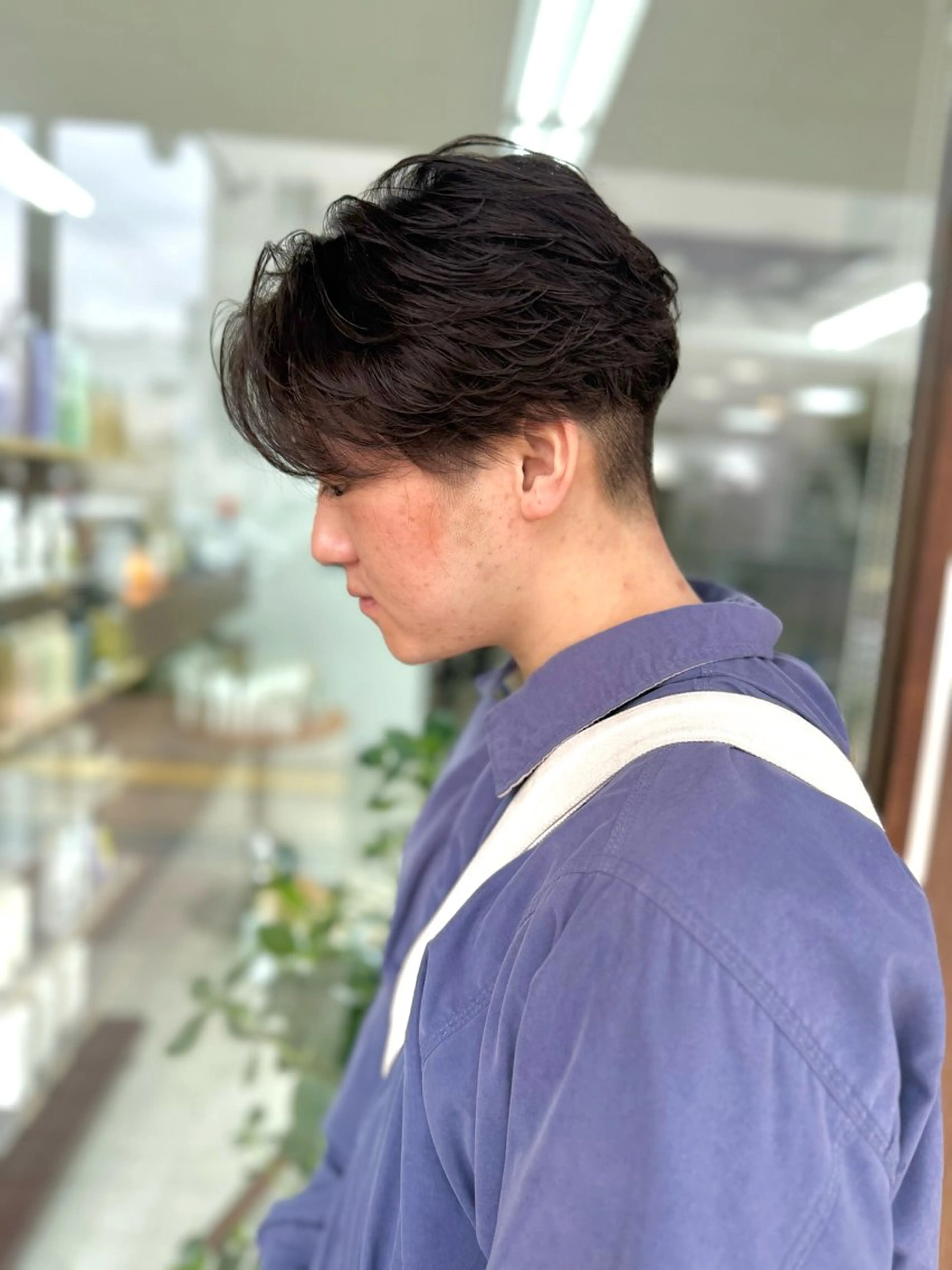 ショート パーマ メンズ フェザーパーマ メンズパーマ カット パーマ メンズパーマの達人 /タカシマダイスケのヘアスタイル