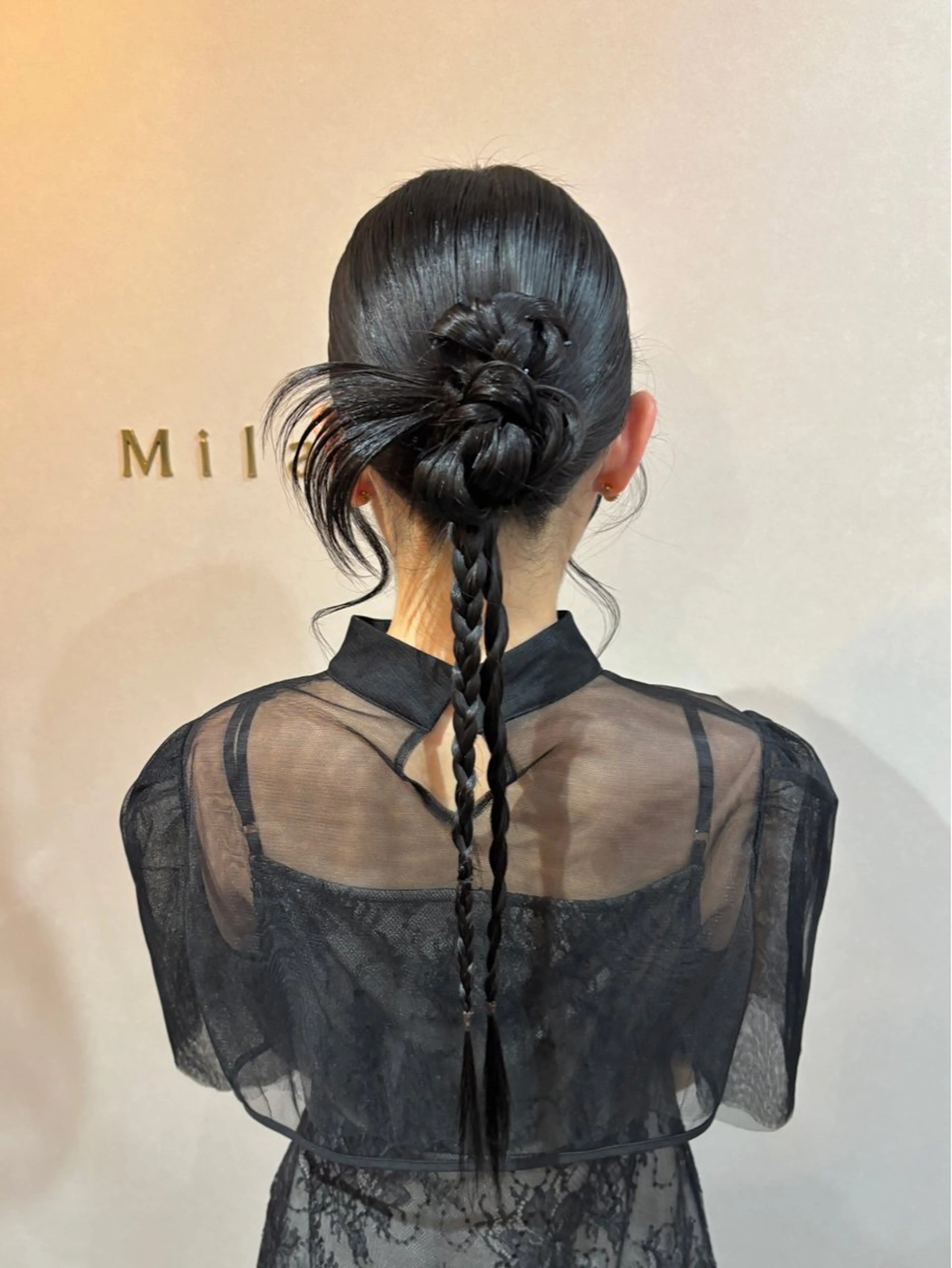 ヘアアレンジ ヘアセット Mila hinaのヘアスタイル