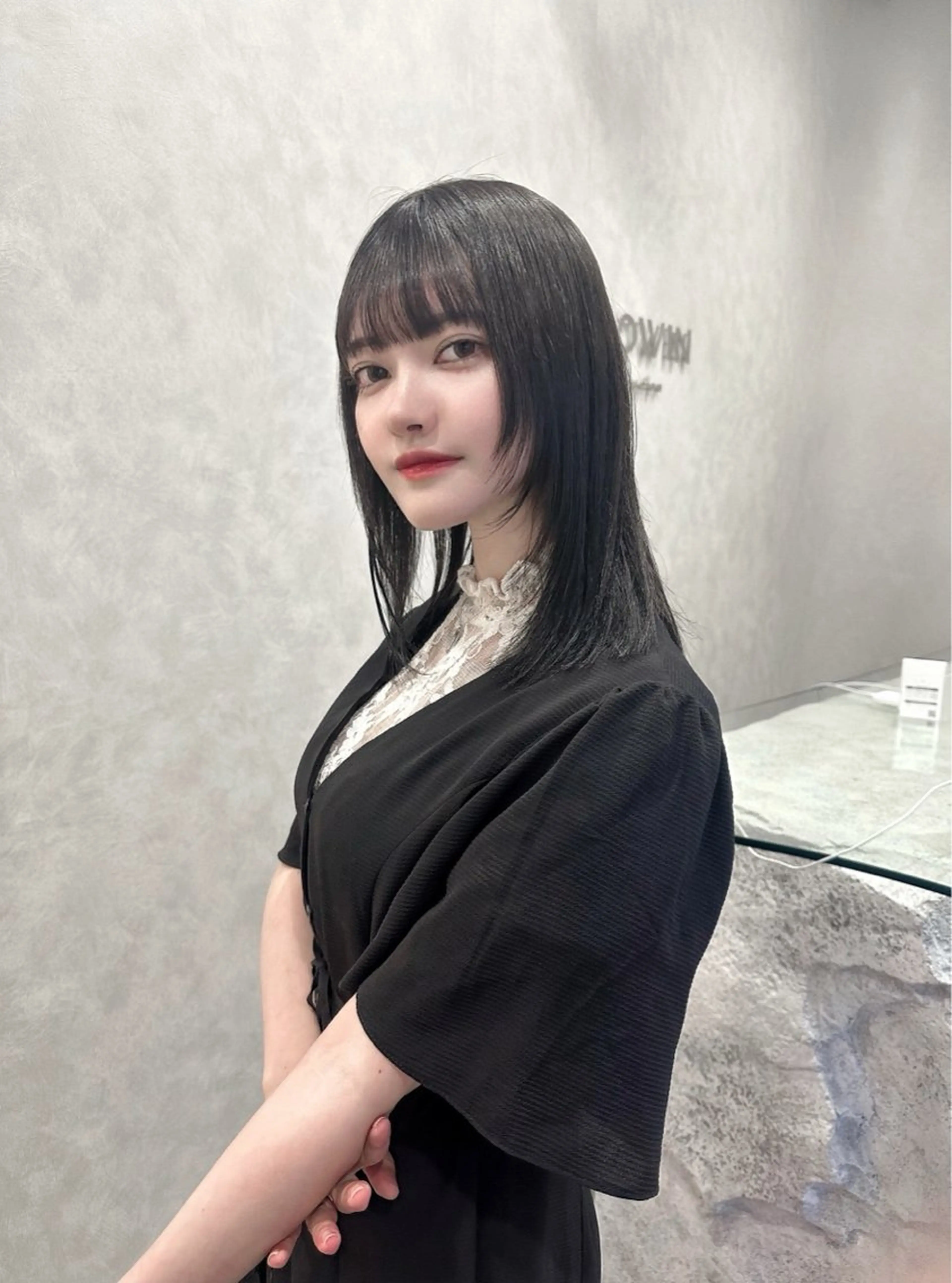 ミディアム レイヤーカット カット ⭐️縮毛矯正特化 ／SHOYAのヘアスタイル