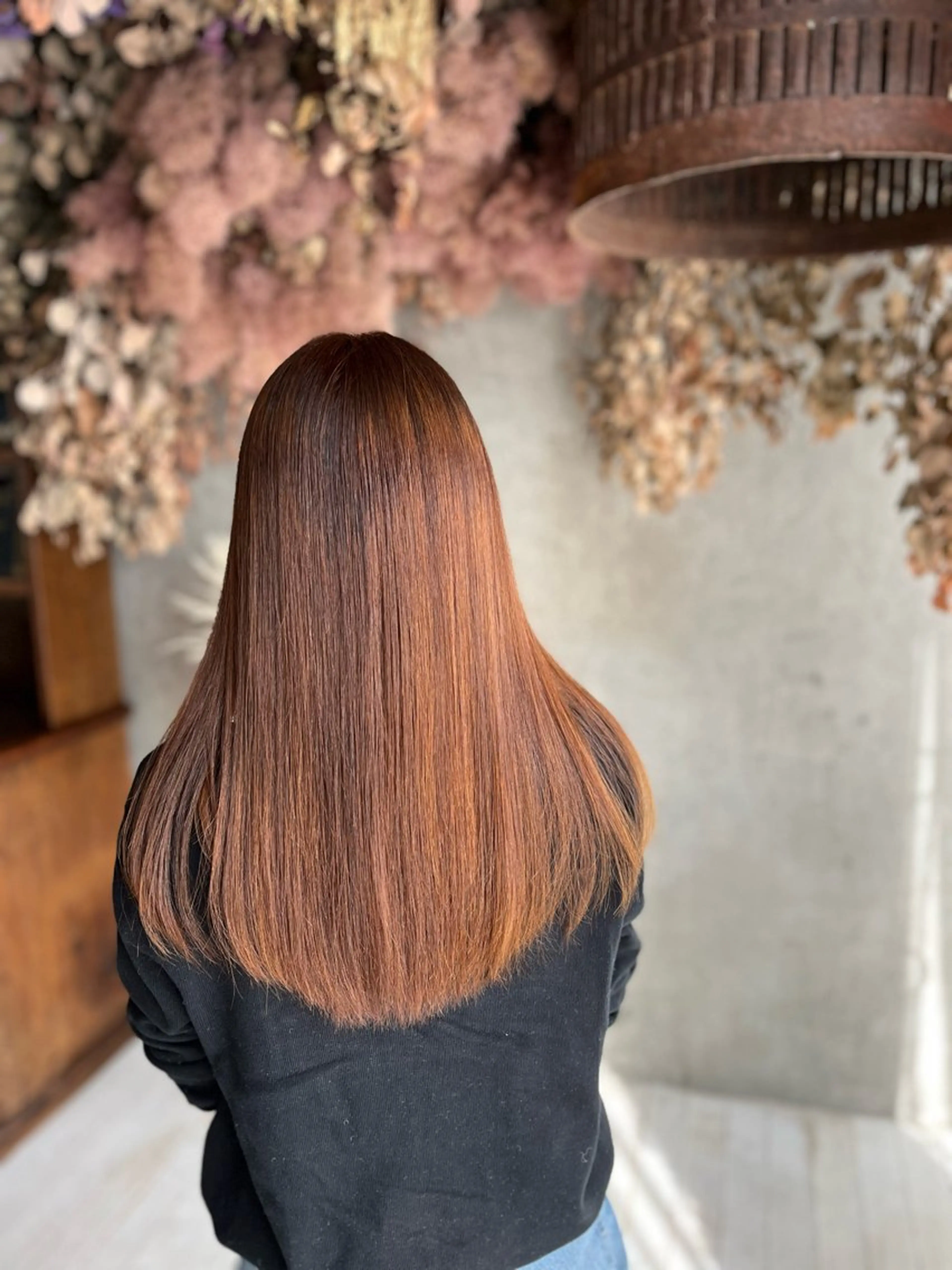 ロング ロング ヘアカラー ラブーケ中川中島店 クラタチカコのヘアスタイル