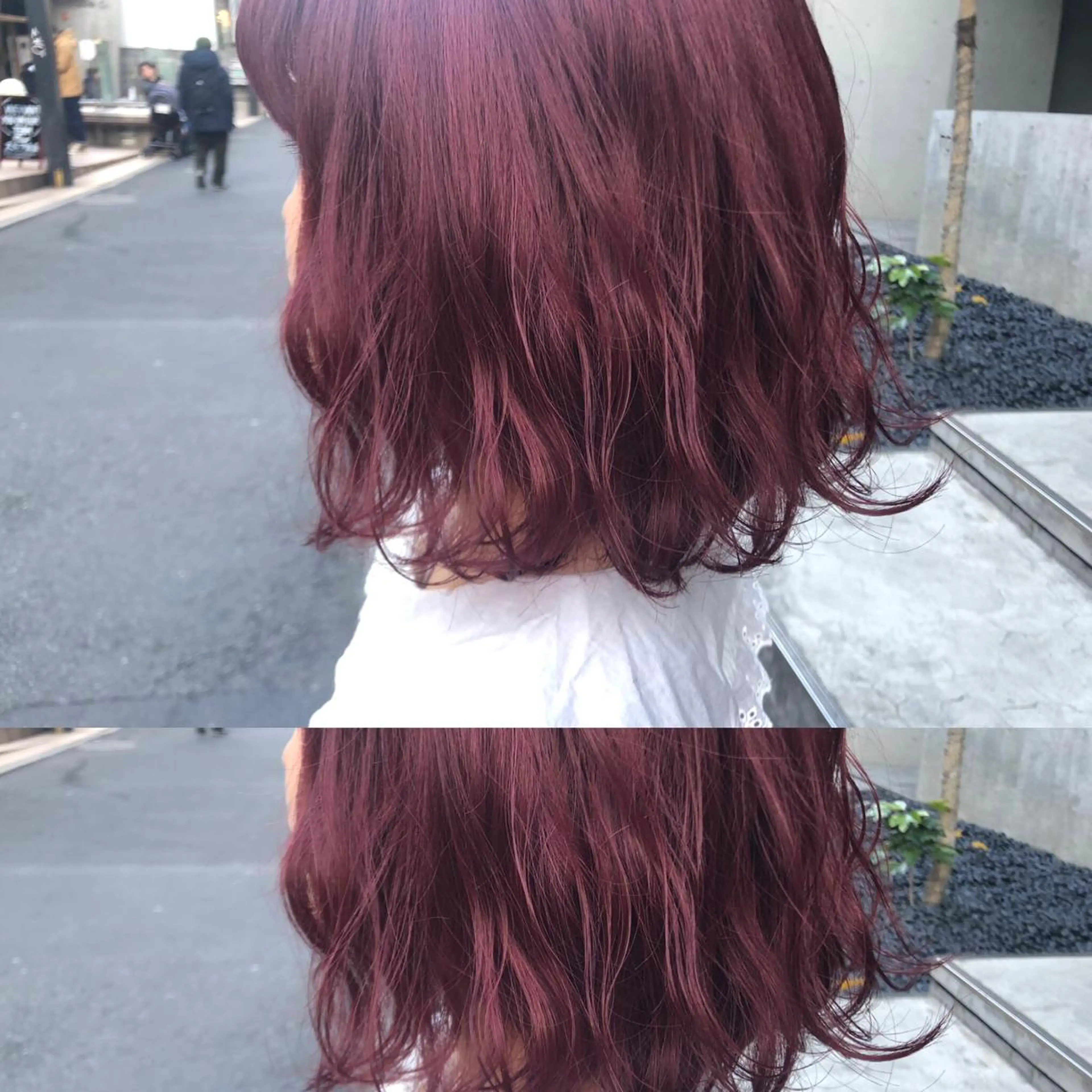 ミディアム カラー 【美髪】髪質改善 縮毛矯正🪄Annaのヘアスタイル