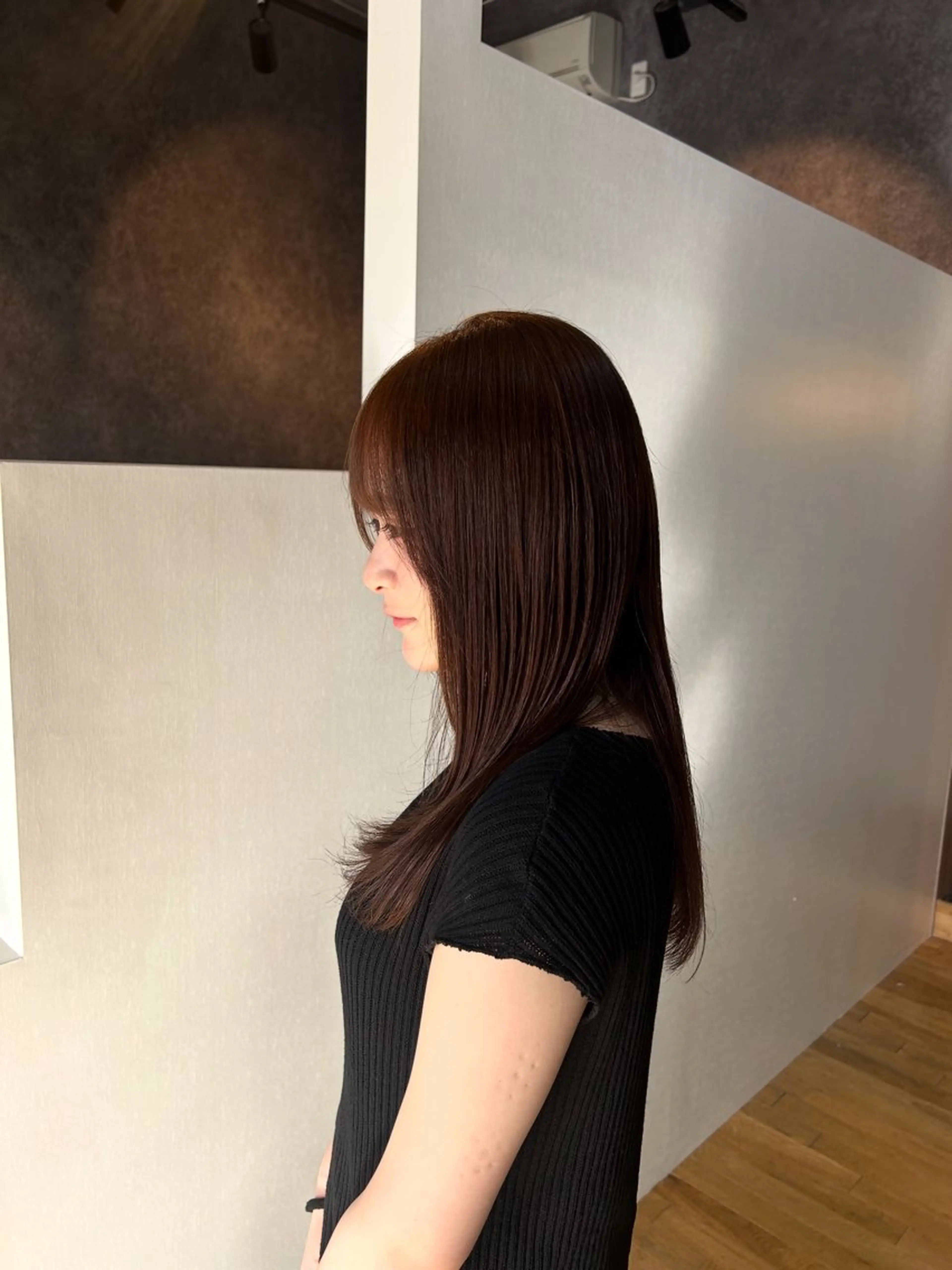 セミロング カット ヘアカラー トリートメント レディース特化/ 透明感カラー/あんみのヘアスタイル