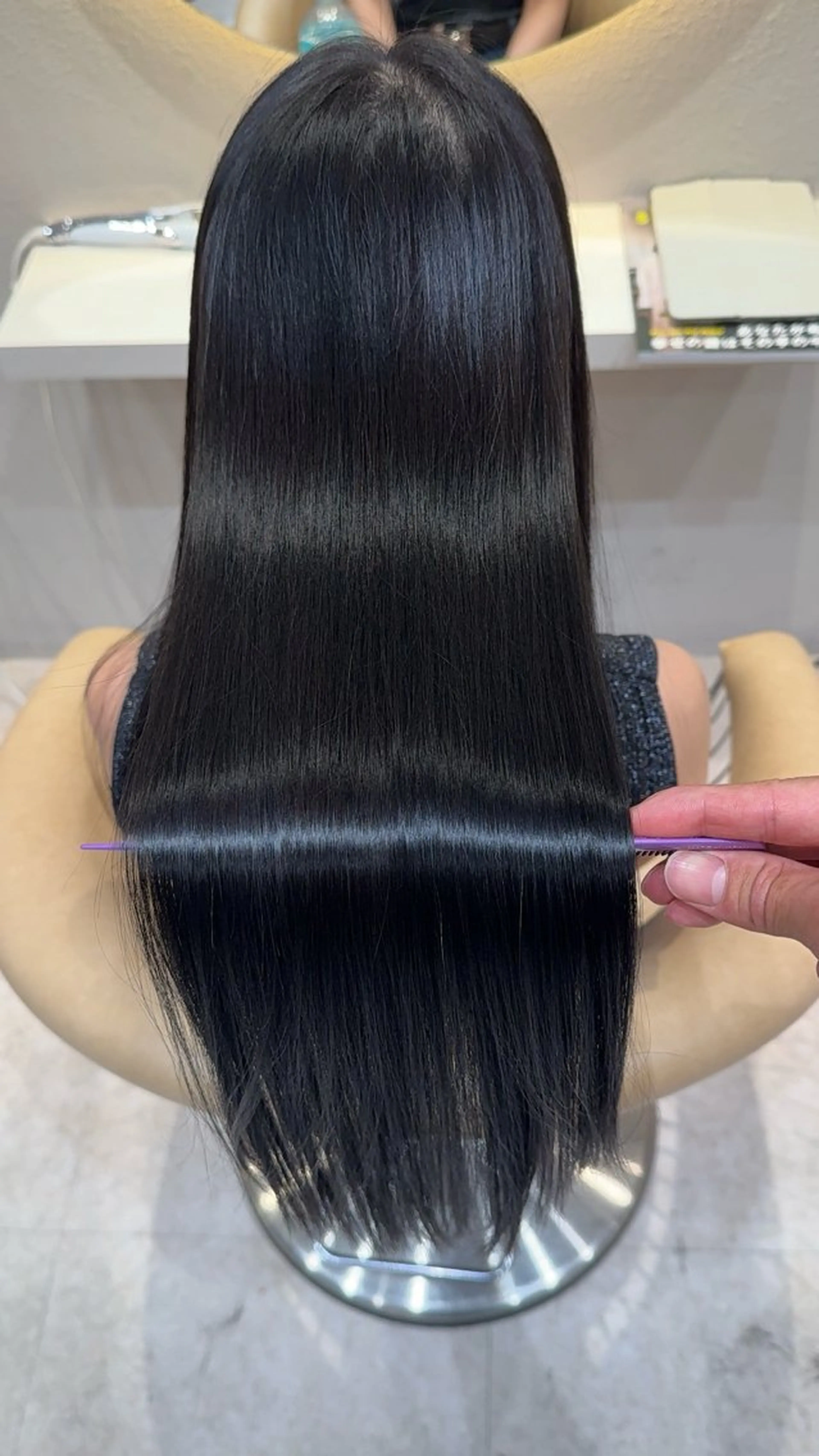ロング カラー カット ヘアカラー 縮毛矯正 レイヤー✨縮毛矯正 川村利幸のヘアスタイル