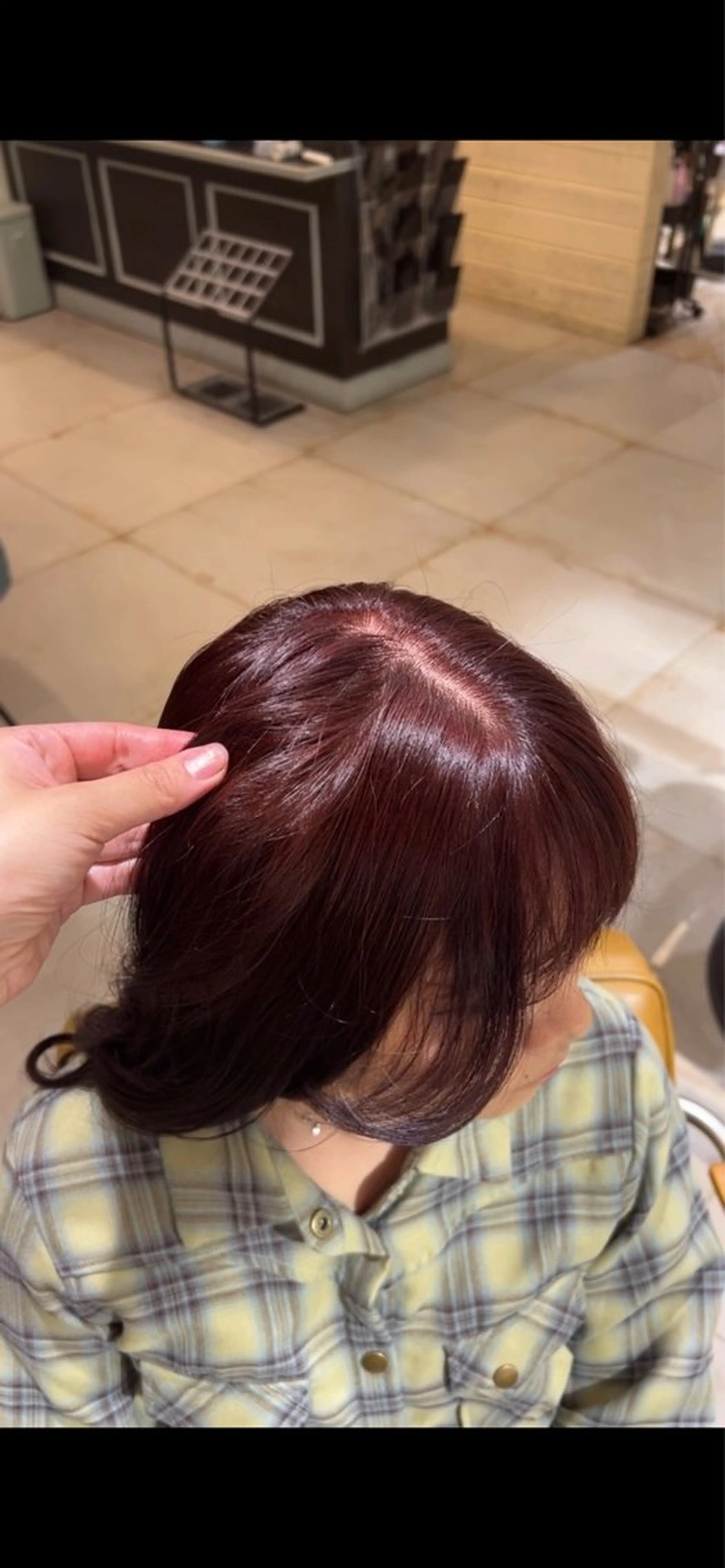 ロング カラー ヘアカラー トリートメント 🫐 キナリ🫐のヘアスタイル
