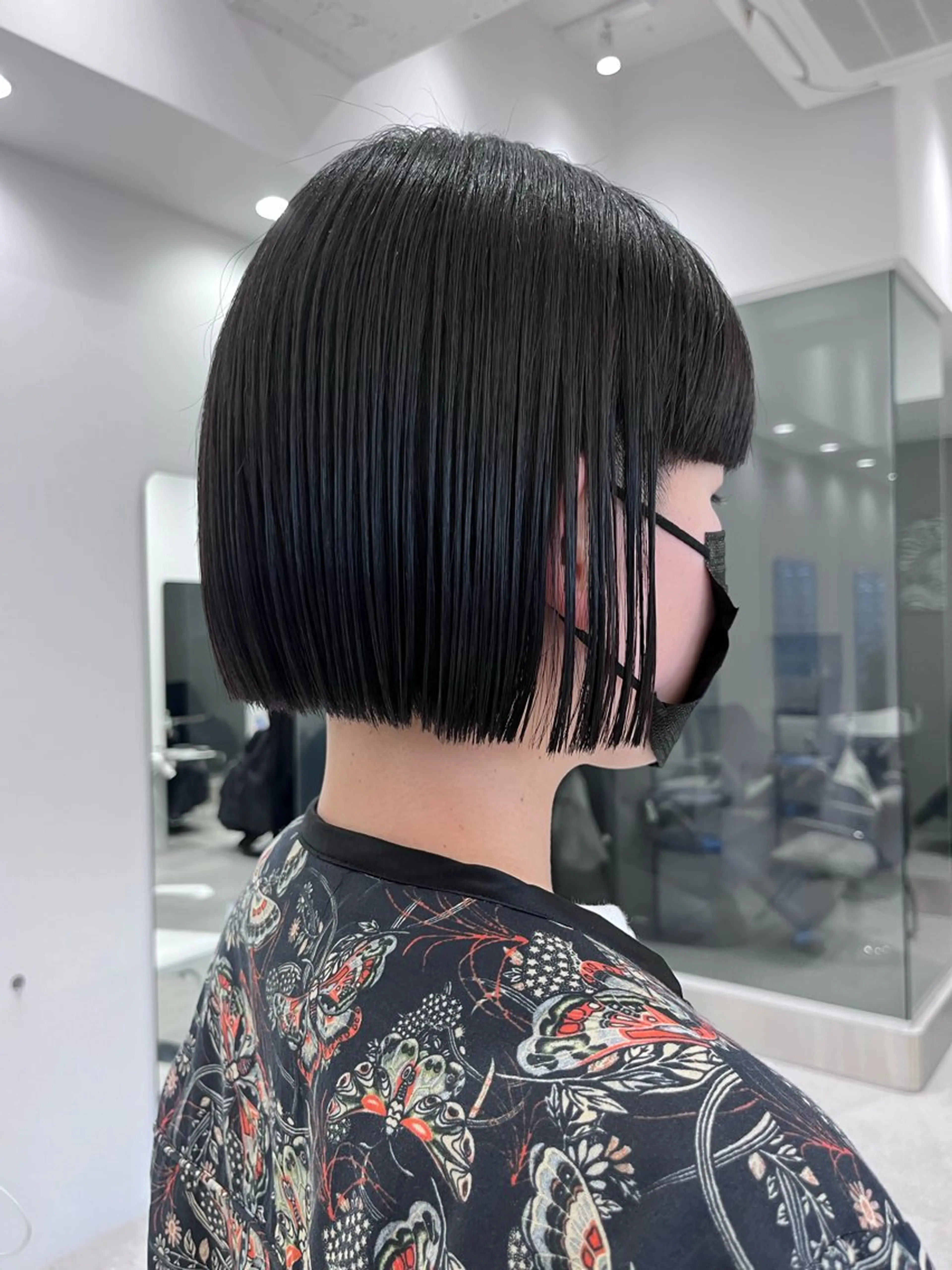 ショート 切りっぱなしボブ ボブ iLi🫧kim ryongna🦋のヘアスタイル