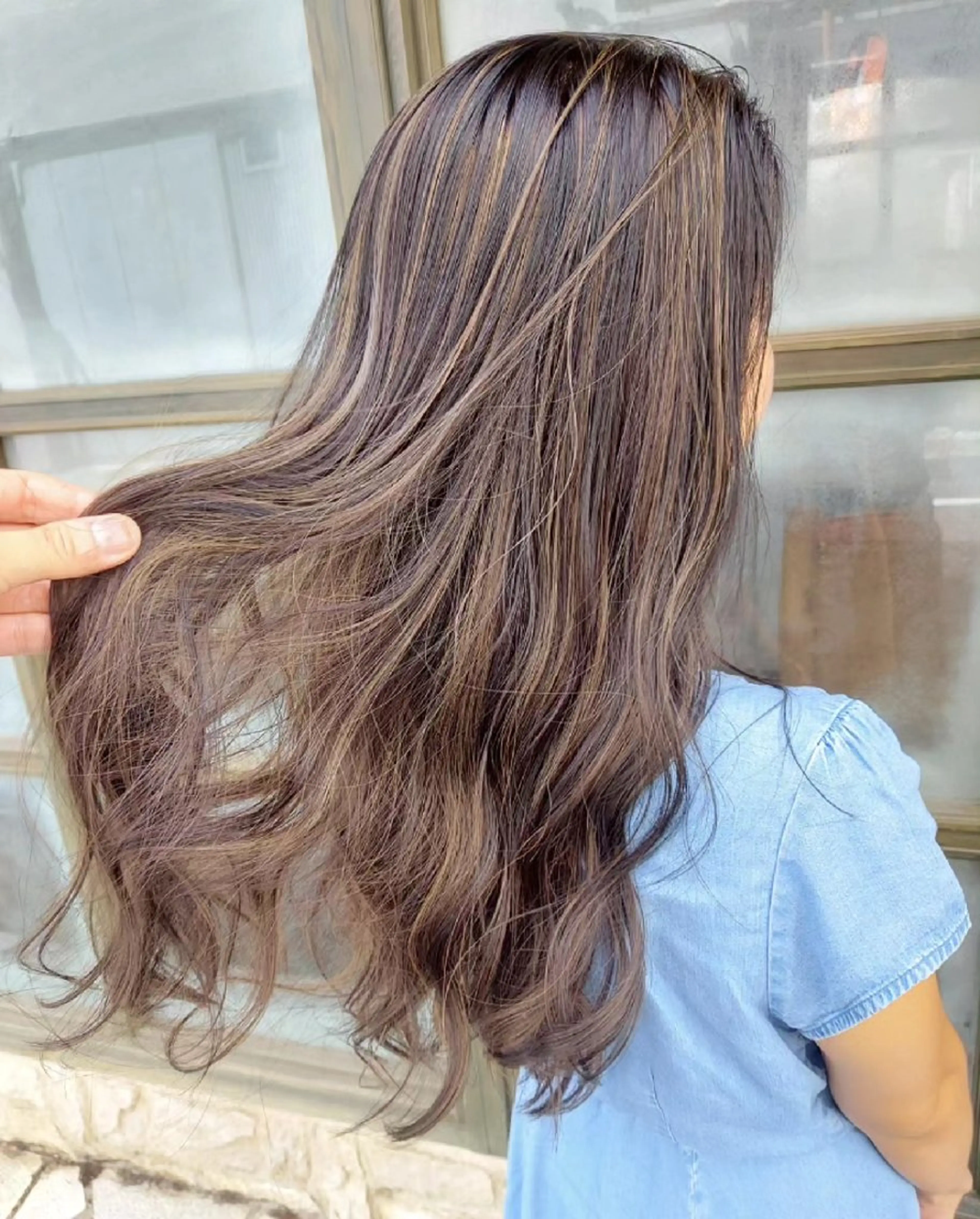 カラー ロング ハイライトカラー ハイライト grow上野御徒町【グロウ】所属・ブリーチ・ハイトーン 特化🎉内山のヘアスタイル