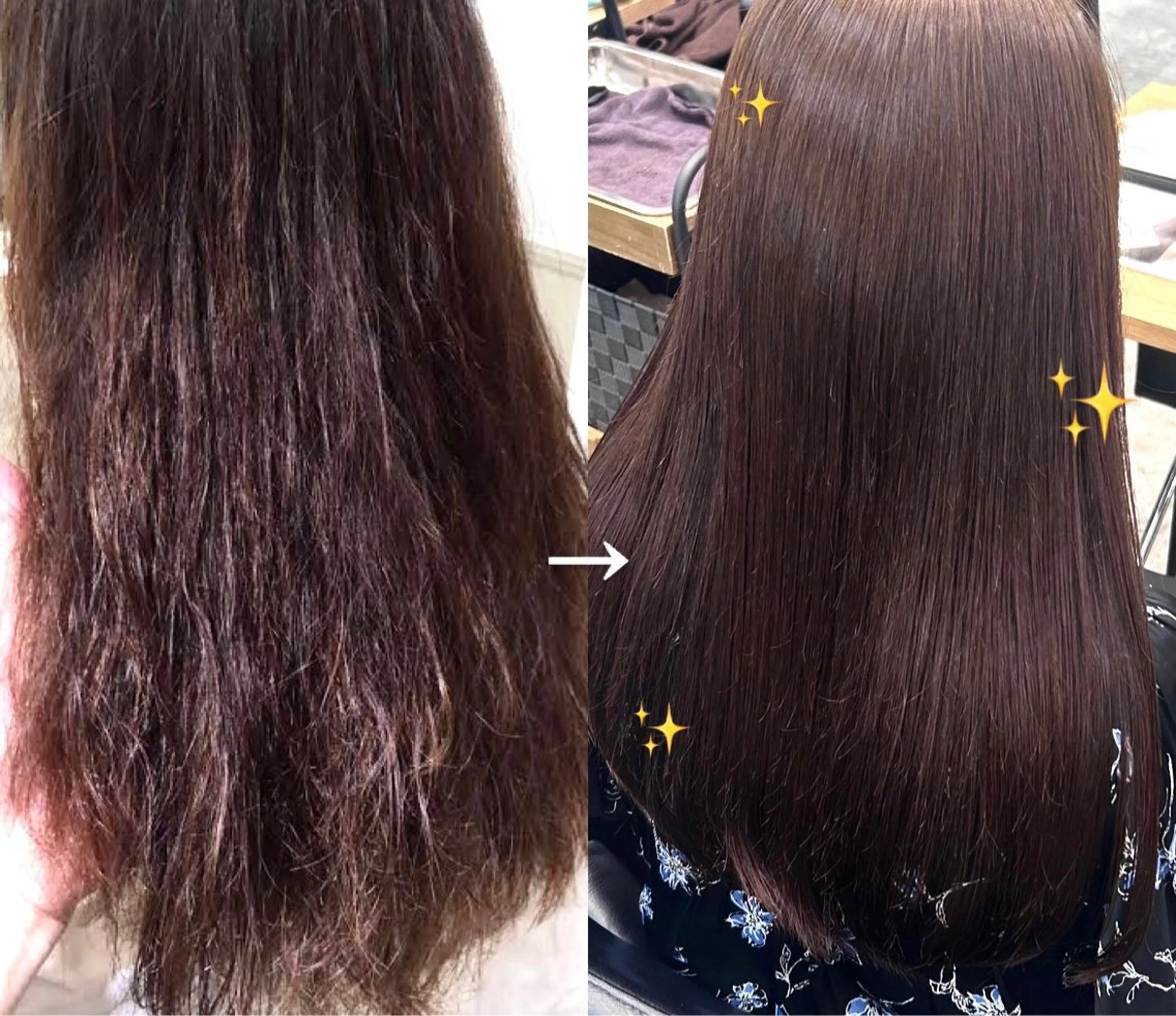 セミロング 縮毛矯正得意です🉐 ♡のぐちまおのヘアスタイル