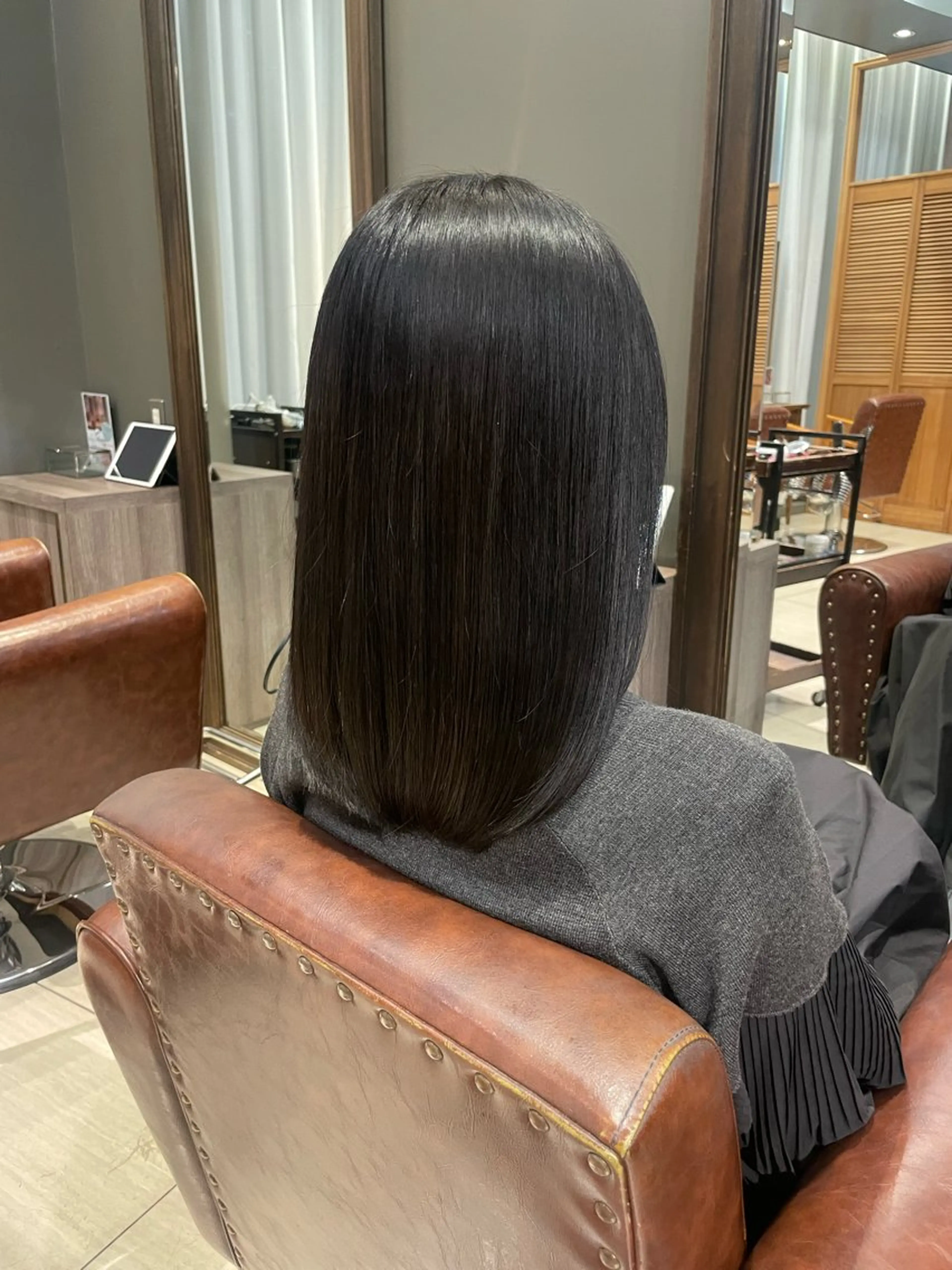 セミロング カラー ヘアカラー トリートメント 今村 南穂のヘアスタイル