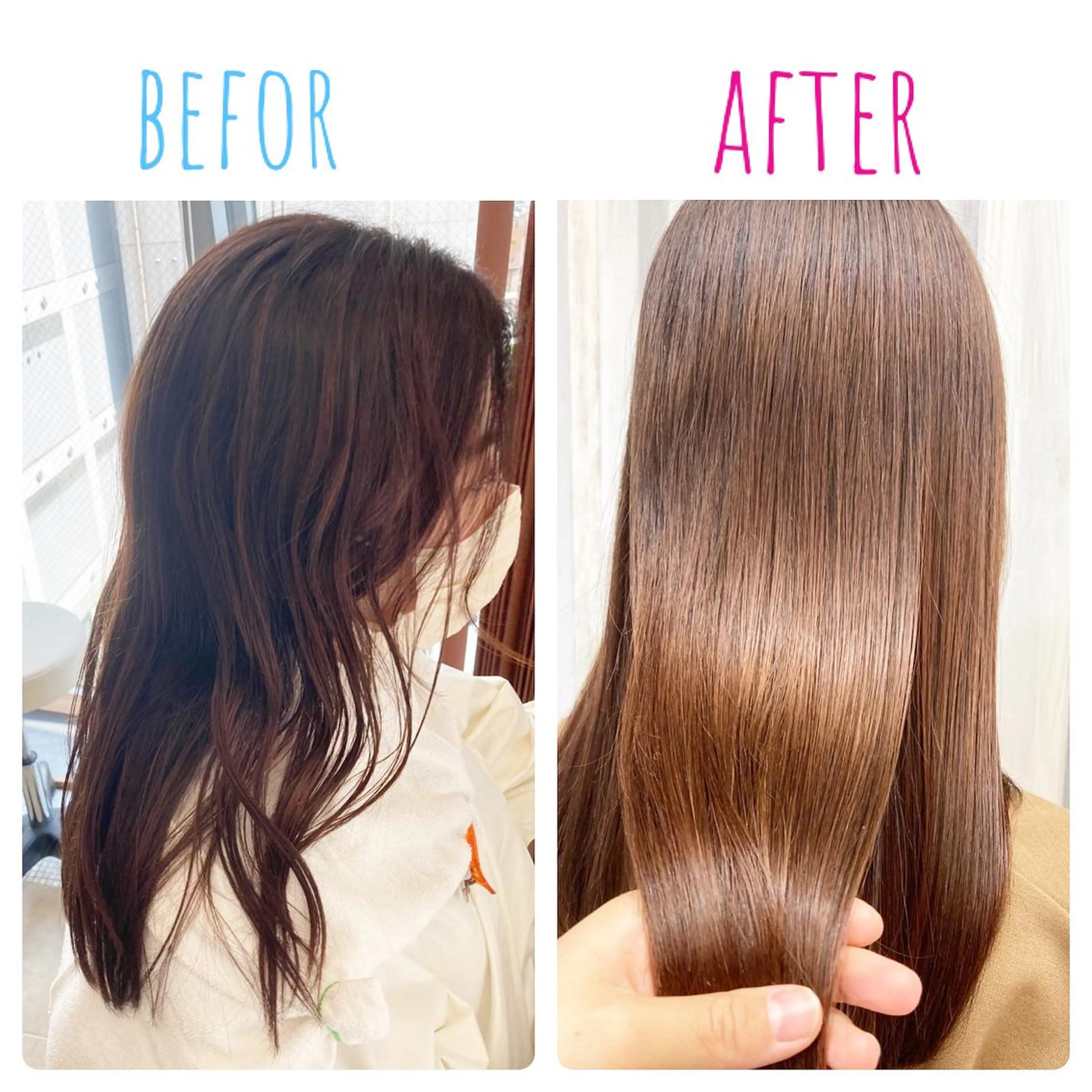 ロング 酸性ストレート 縮毛矯正 GOSSIP所属・GOSSIP信国 瑞絵のヘアスタイル