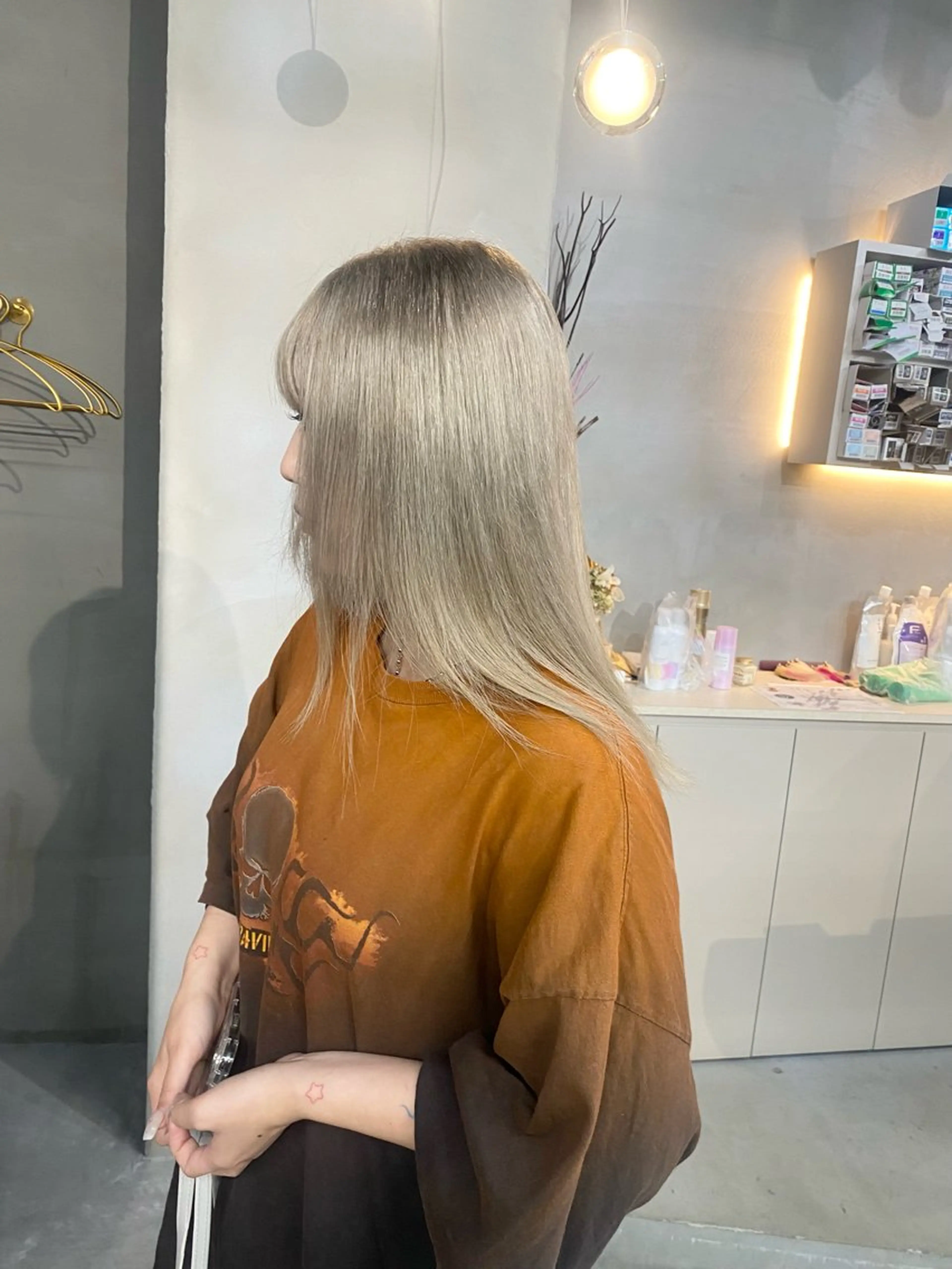 ミディアム カラー ヘアカラー qulim所属・前橋 姫奈のヘアスタイル