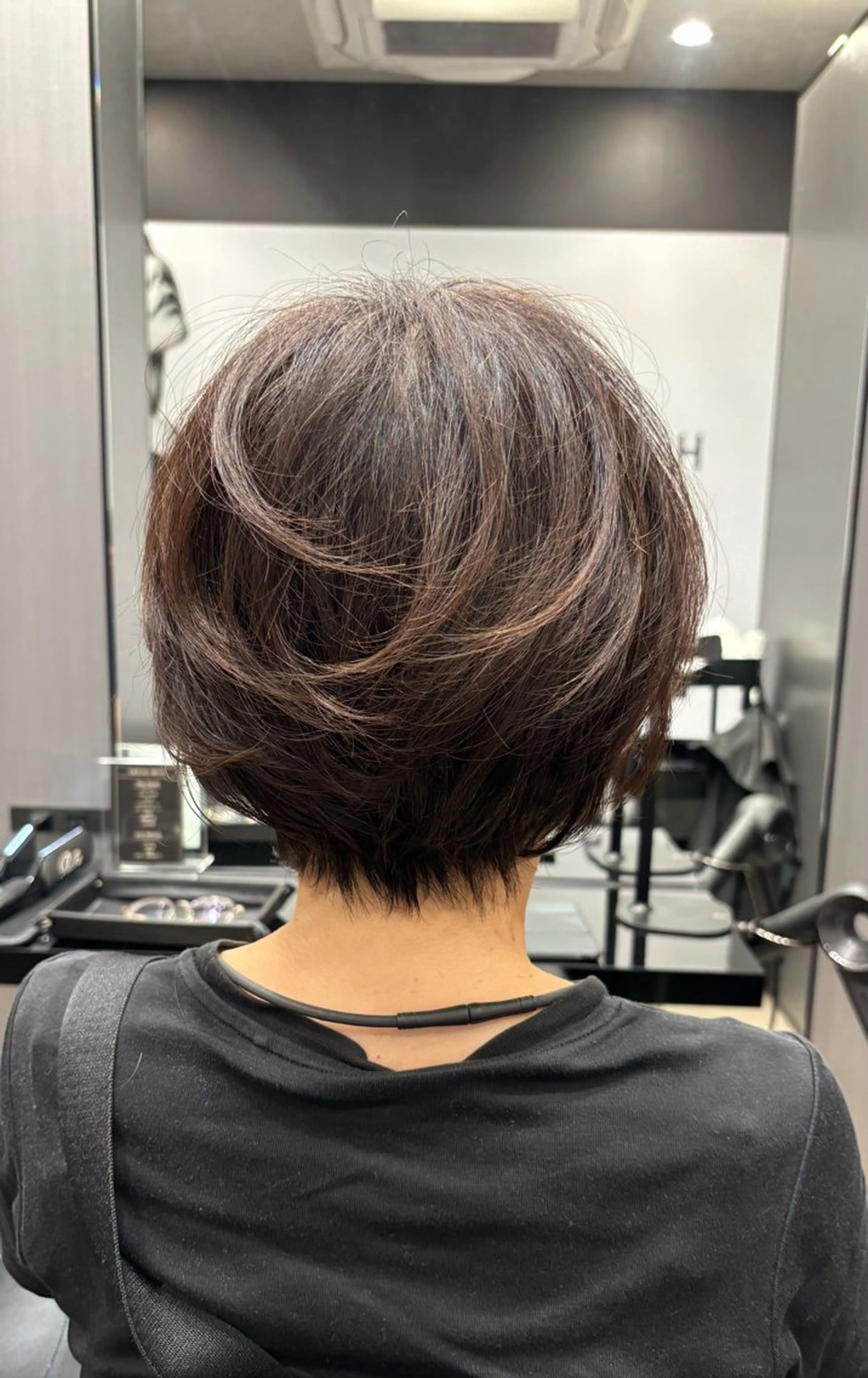 ショート ショートボブ ボブ くせ毛 ショートヘア カット ヘアカラー HARUKI  MINATO Japan広島紙屋町店所属・hmj紙屋町店 脊戸智志のヘアスタイル