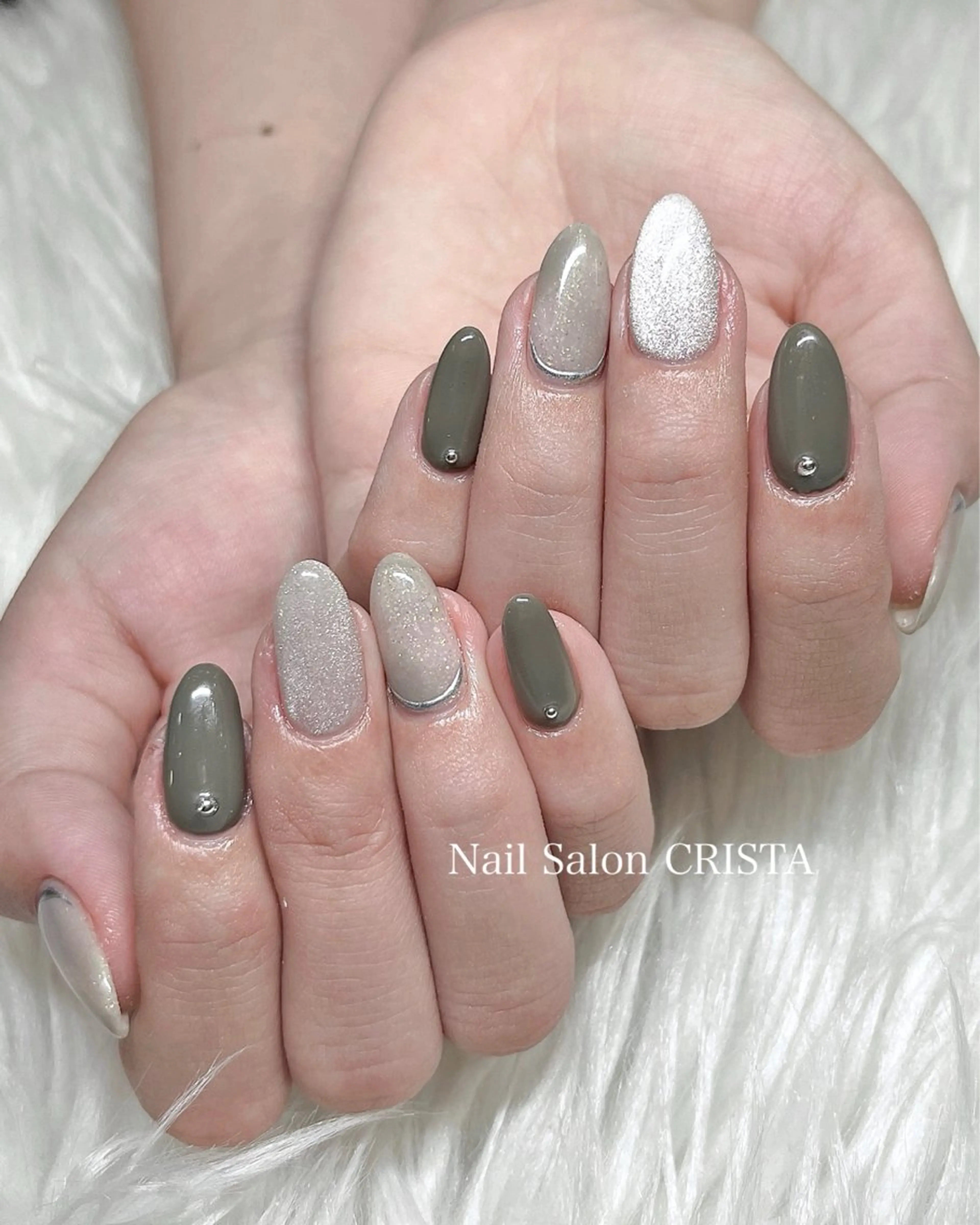 ネイル 大理石ネイル(マーブル) ニュアンスネイル ハンドネイル Nail Salon CRISTA所属・CRISTA 🍇ヒナタのネイルデザイン