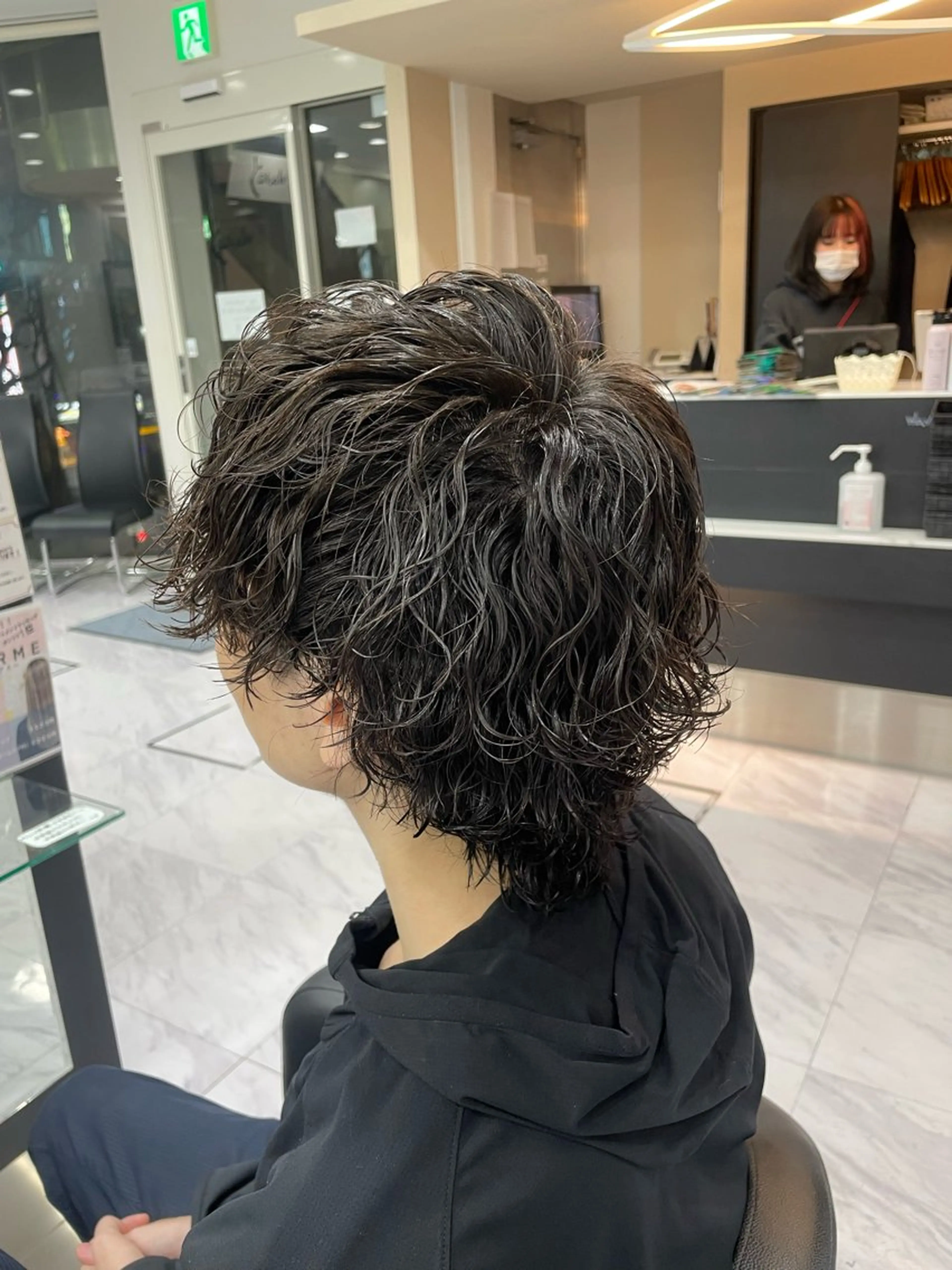 パーマ メンズ 🐥くまがい💛 ダブルカラー／パーマのヘアスタイル