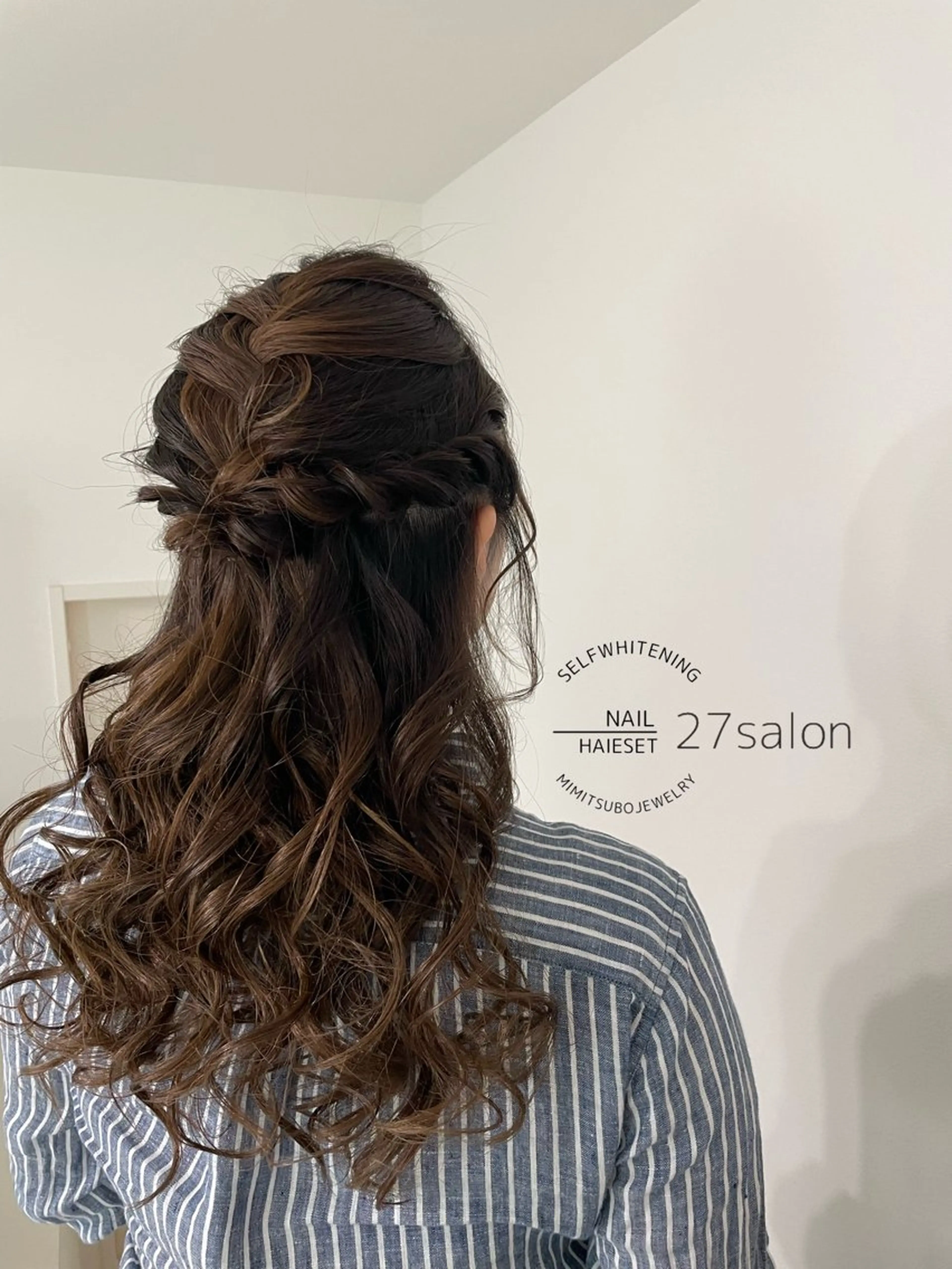 ヘアアレンジ ハーフアップ 結婚式・ブライダル ヘアセット 27salon yuinaのその他イメージ