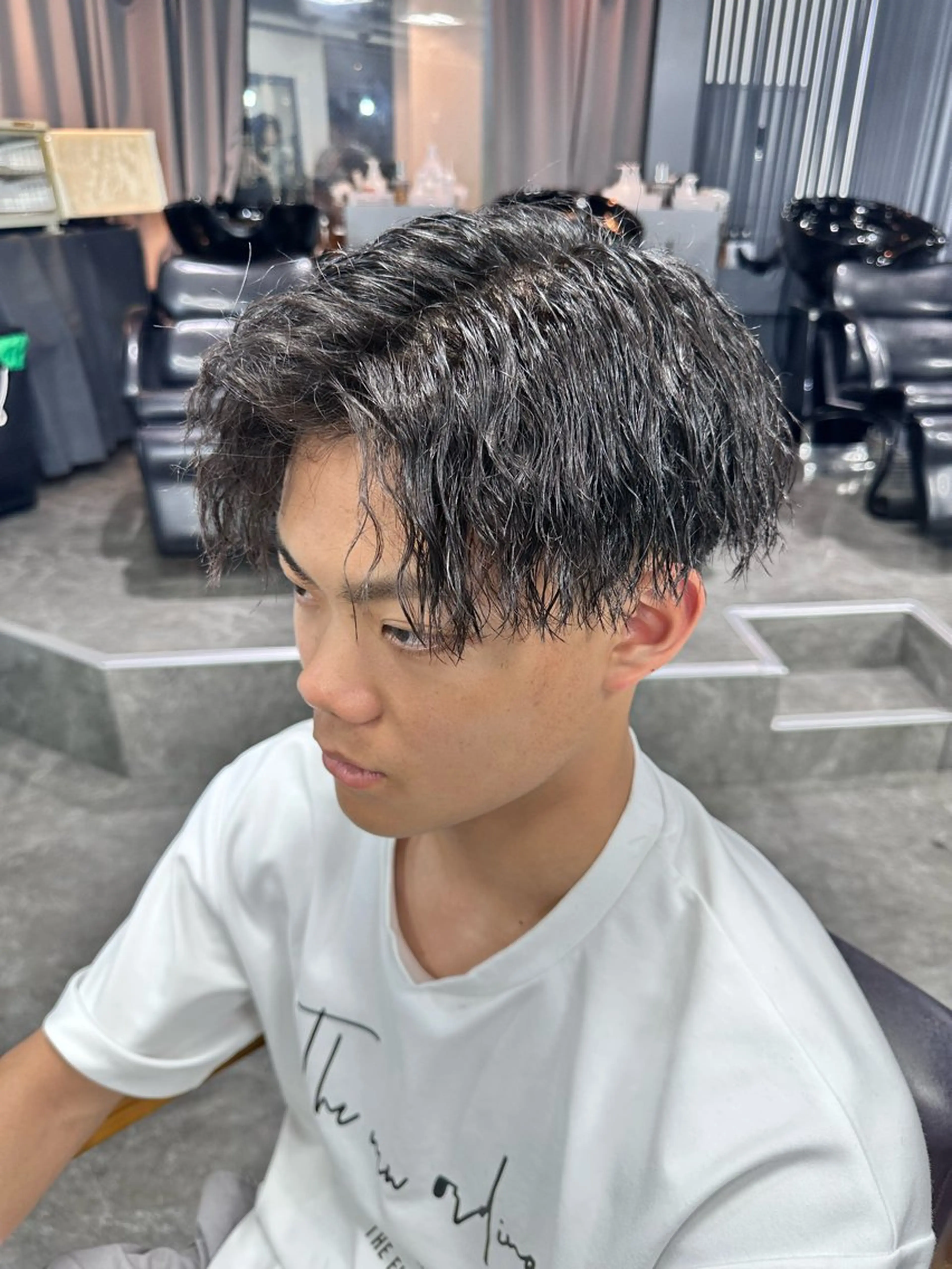 パーマ メンズ カット パーマ KING of hair by NOISM所属・梅田/メンズカット/ パーマ/秋本 大智のヘアスタイル