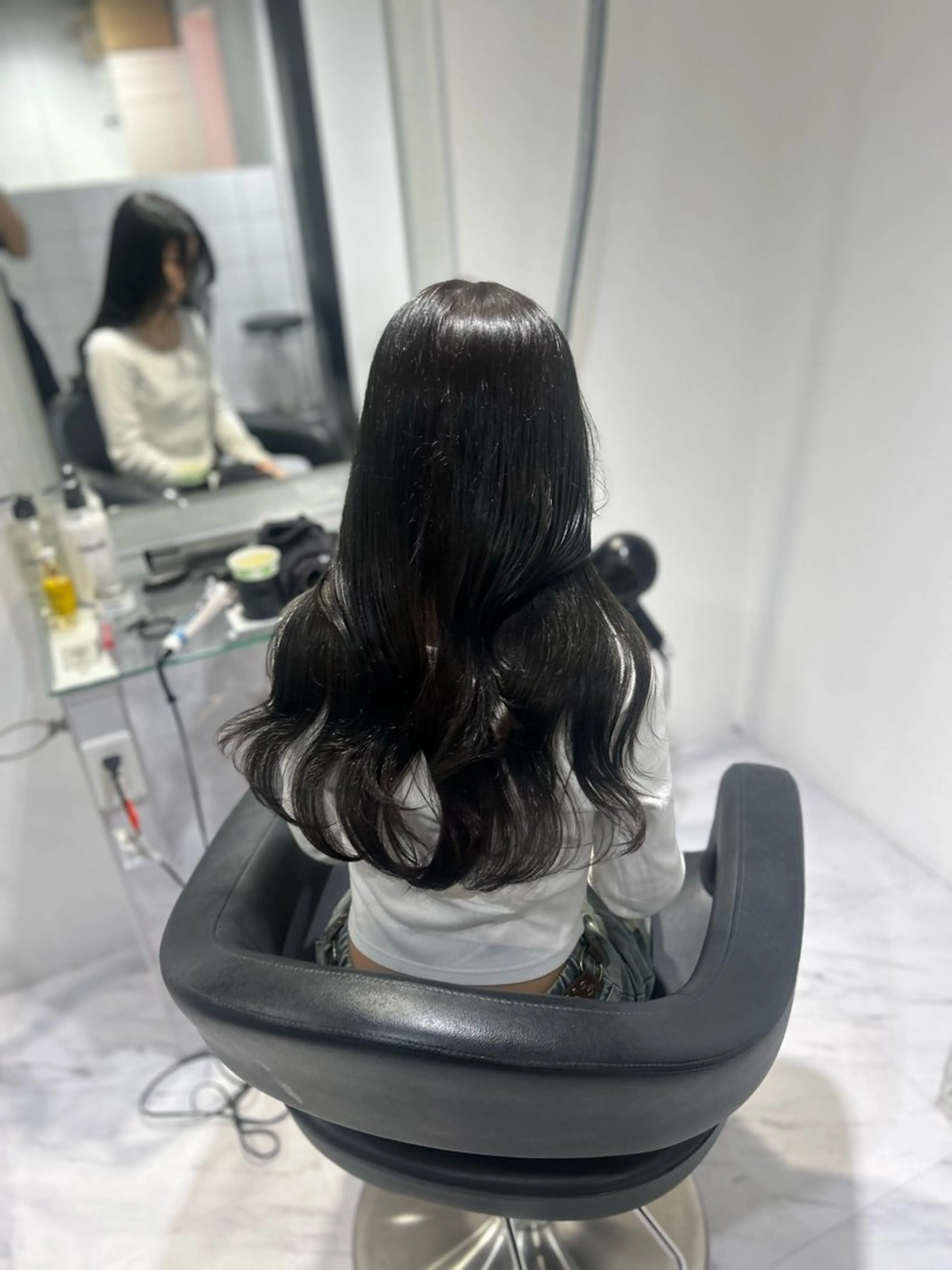 ロング カラー カット ヘアカラー トリートメント 表参道/透明感カラー /暗髪/ジュキヤのヘアスタイル