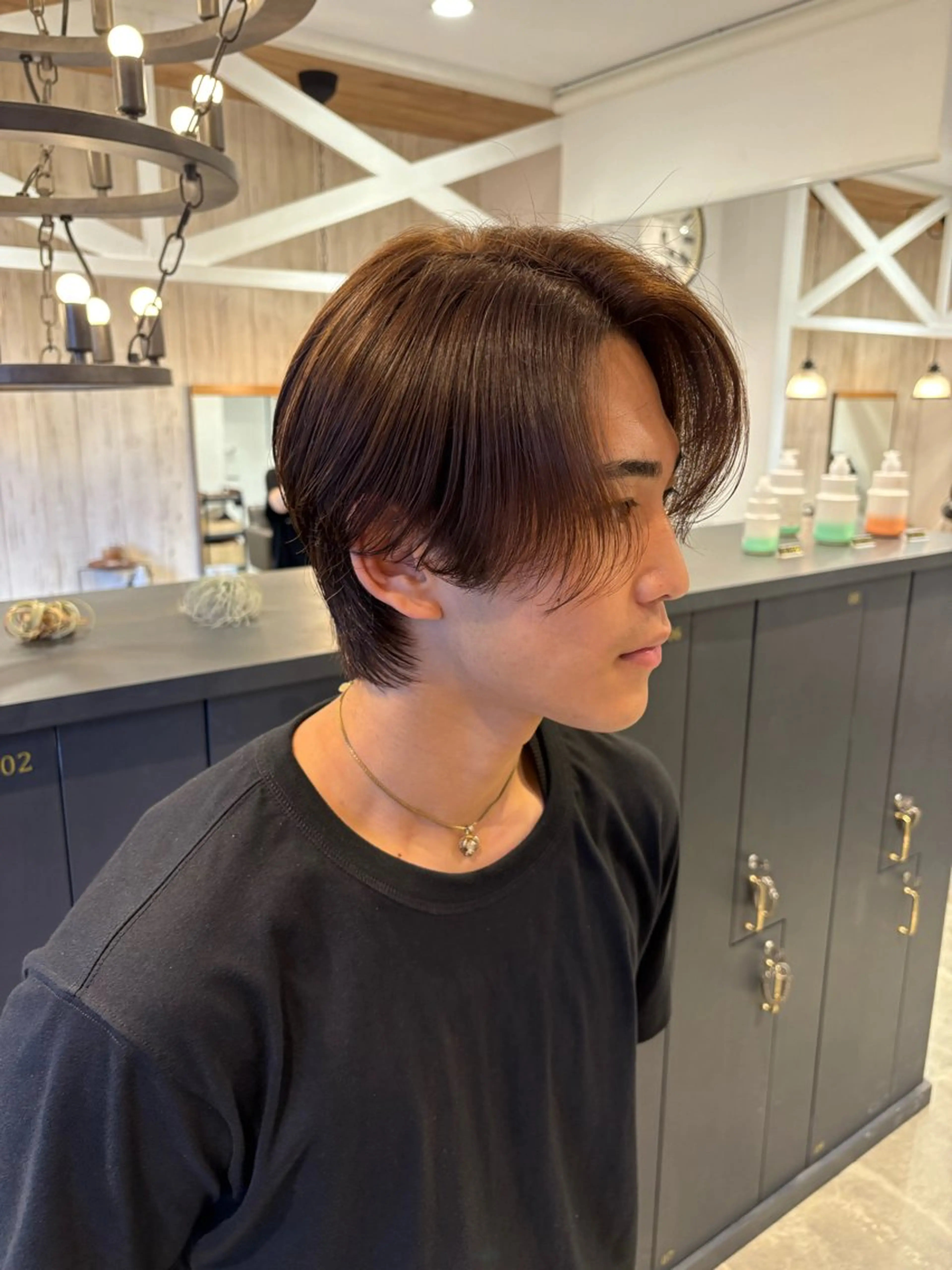 カラー メンズ メンズブリーチ ブリーチ ブラウンカラー ブリーチなしカラー 田村 亜衣華のヘアスタイル