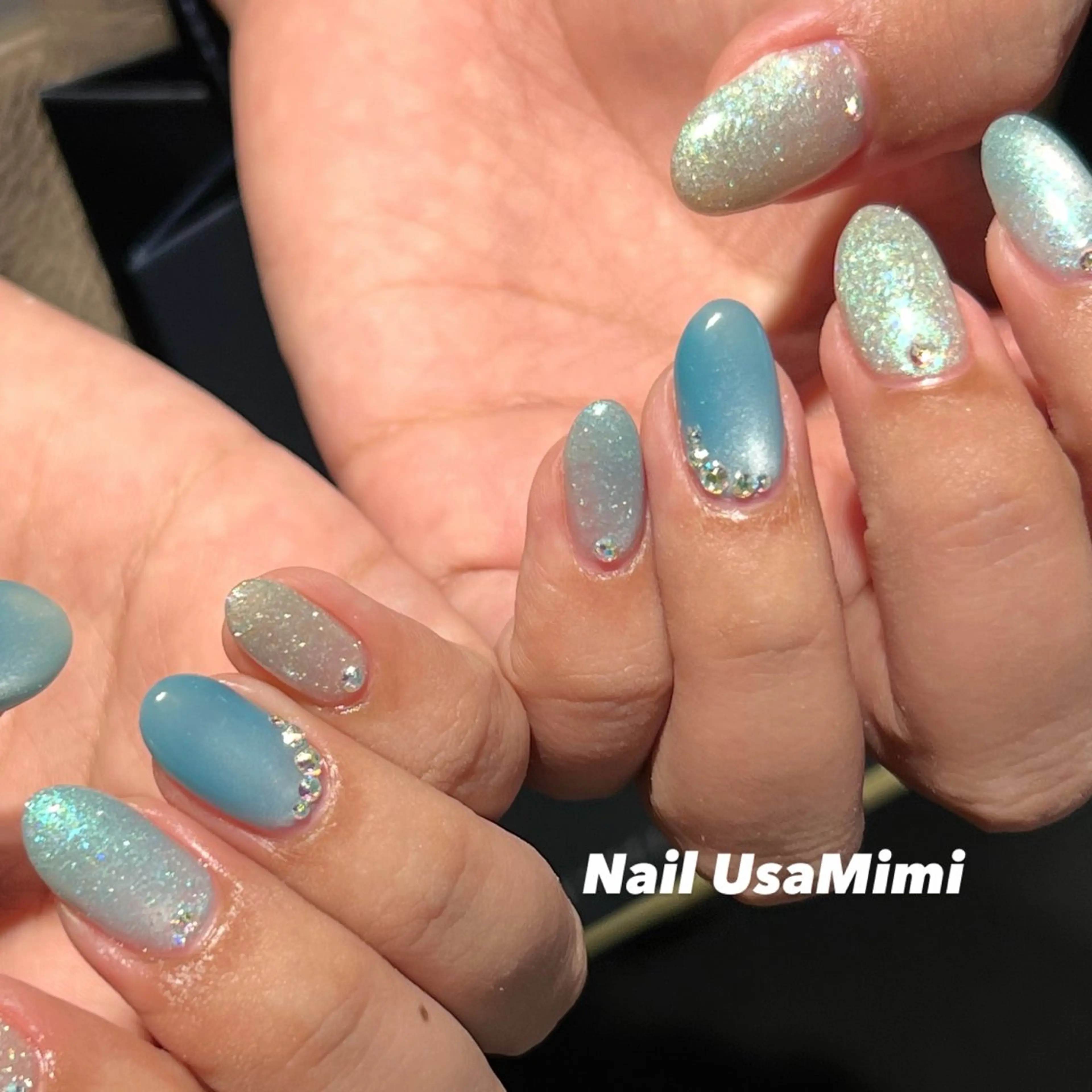 セミロング ハンドネイル 本町Nail Usa Mimi SAKIのネイルデザイン