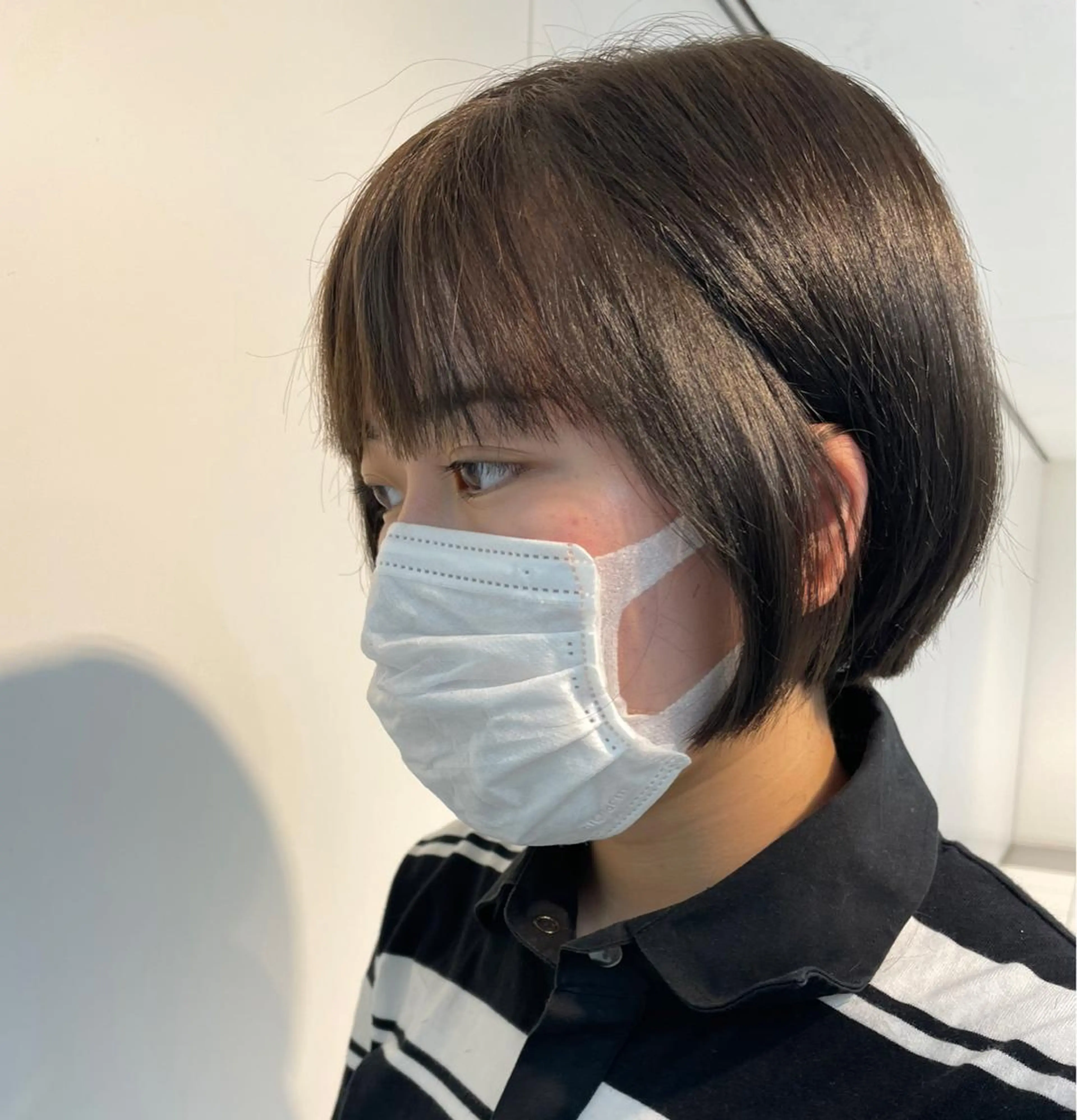 ショート カラー ショートボブ アッシュ アッシュブラウン ブラウンカラー ボブ 🍮中山詩乃🍮顔 まわりデザイン◎のヘアスタイル