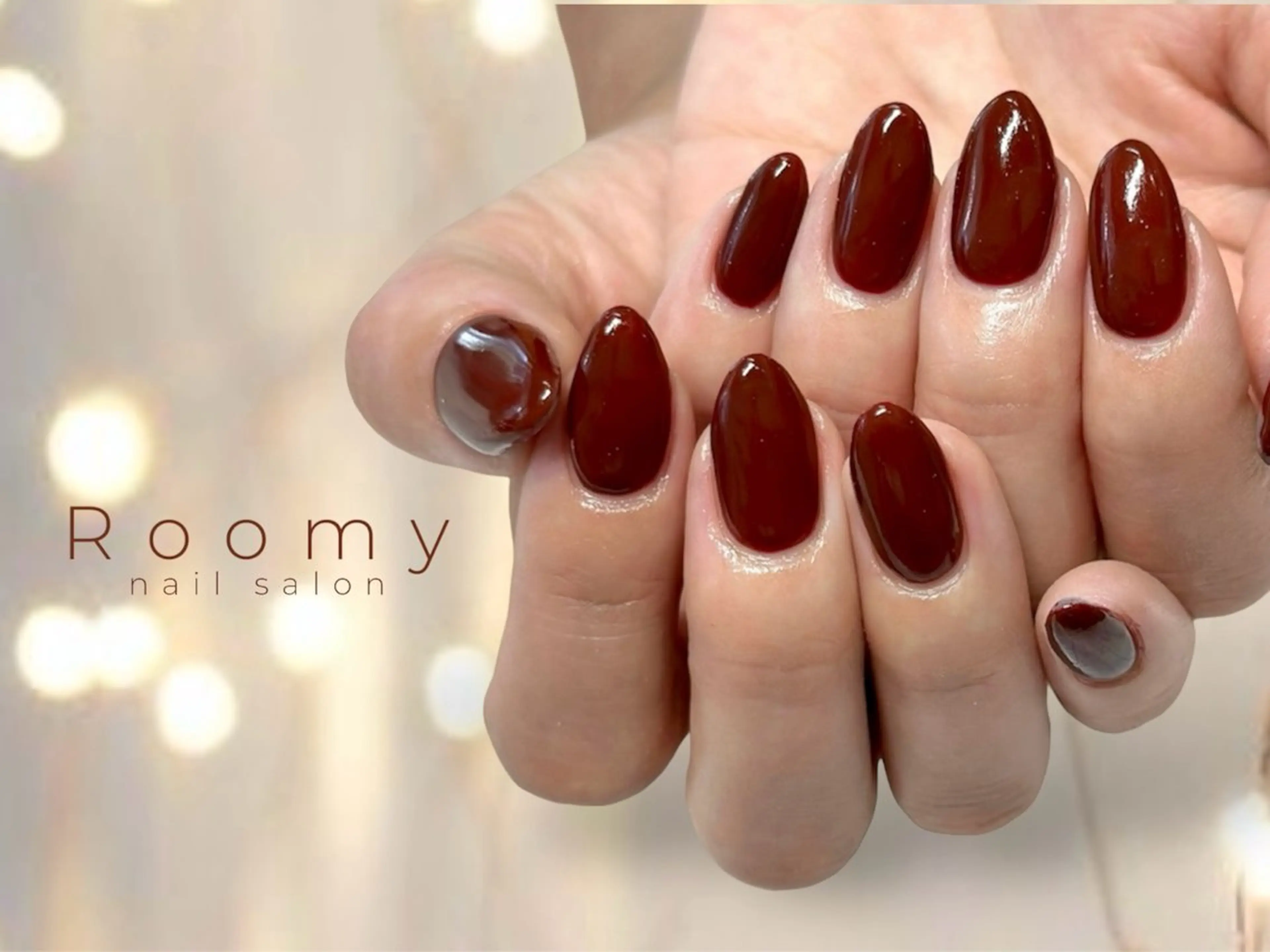 ネイル フレンチネイル ジェルネイル グラデーション ラメ(グリッター) マグネットネイル ハンドネイル nail salon Roomy 竹ノ塚所属・nail salon Roomy 竹ノ塚のネイルデザイン